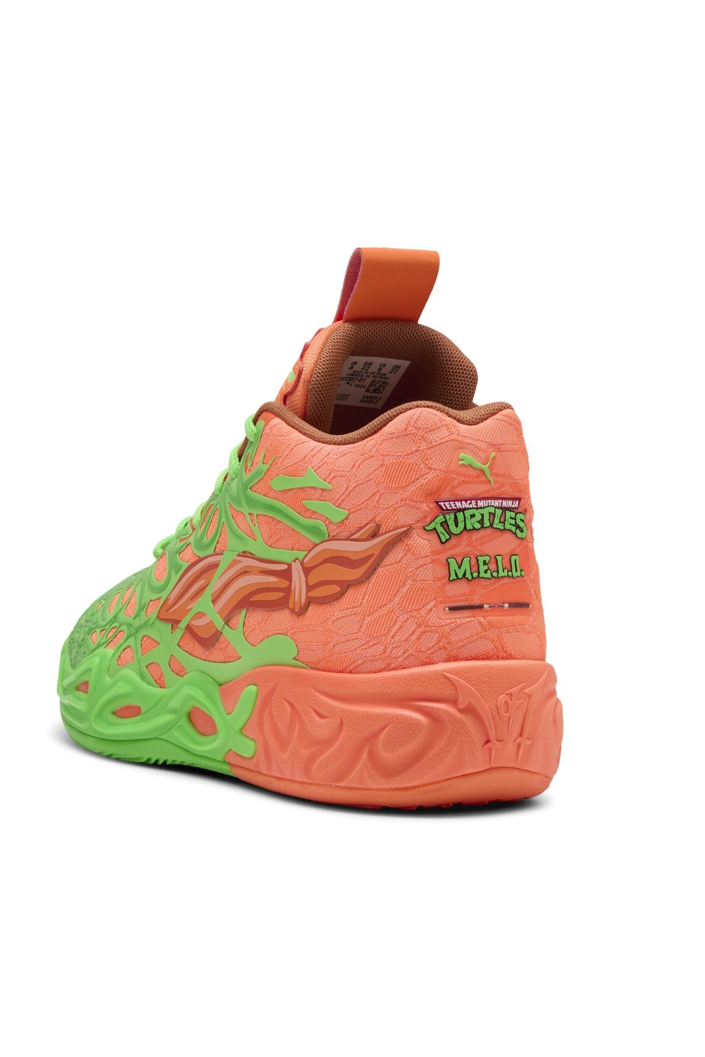 UNISEX MB.04 TMNT L&M FLURO GREEN PES-GREEN-BRIGHT AQUA-ORAN 6
