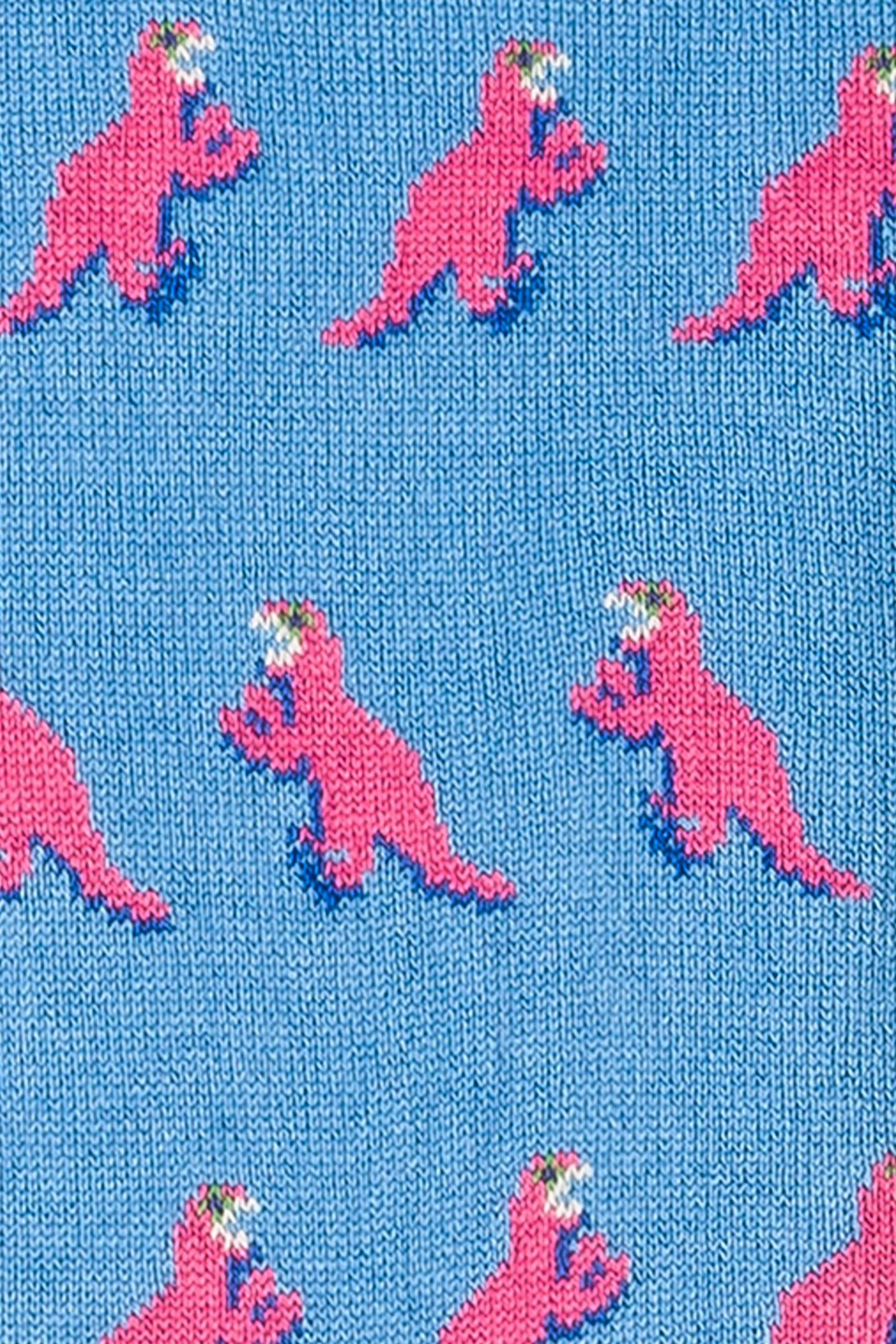 MEN SOCK DINO JACQURD TURQUOISE 3