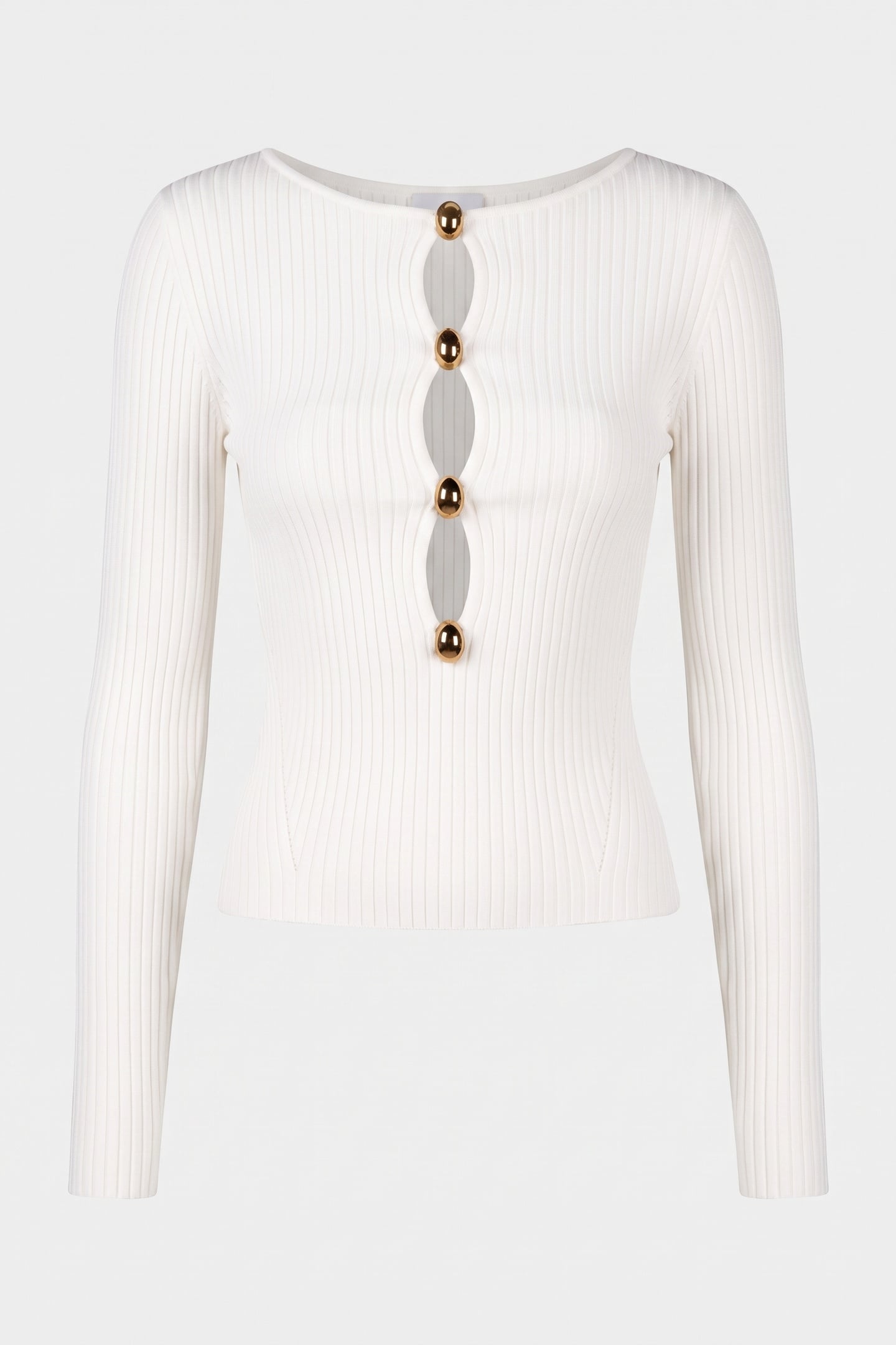 AGATHE RIBBED LS SWT MACADAMIA 3