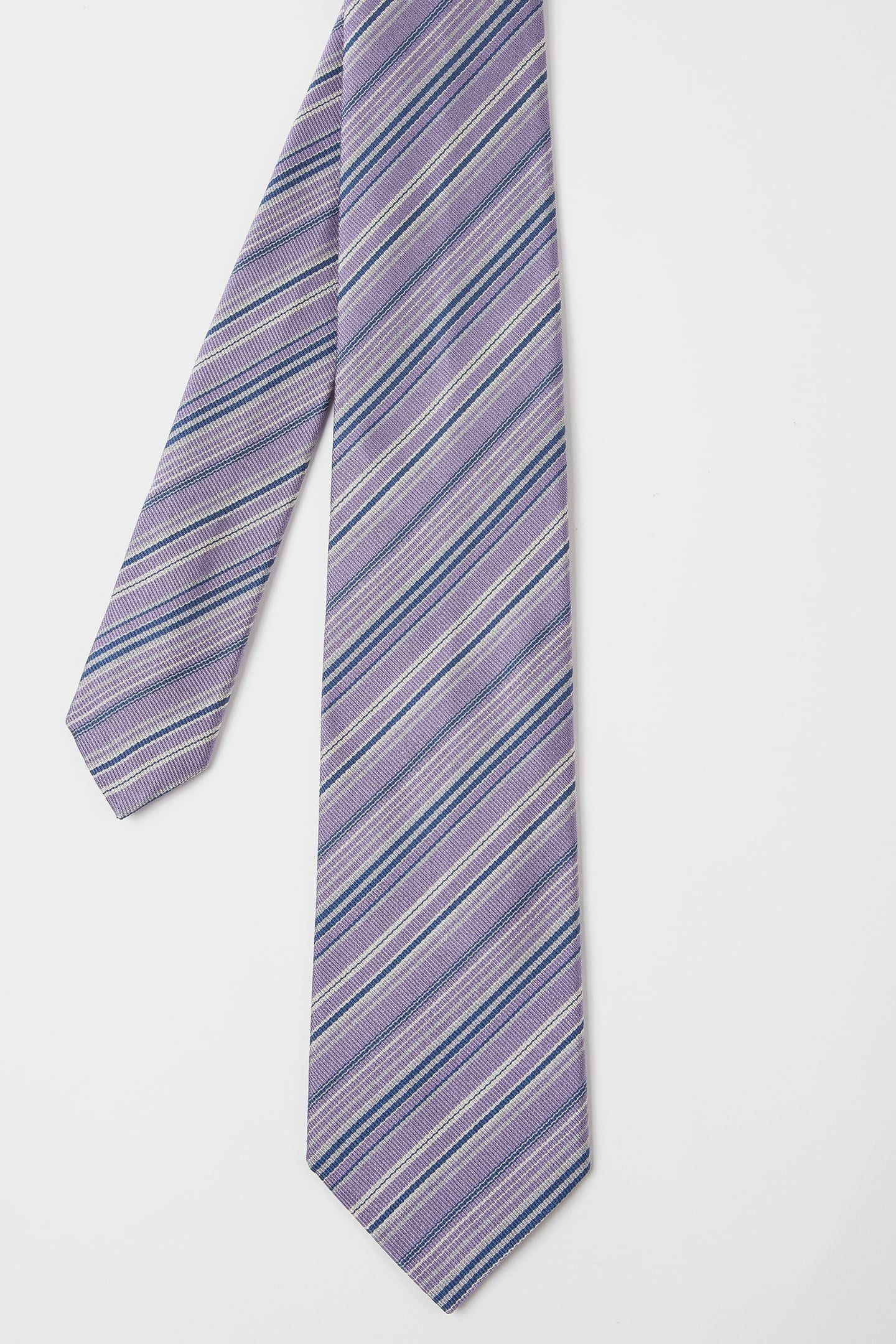 MEN TIE STRIPEY MAUVE 3