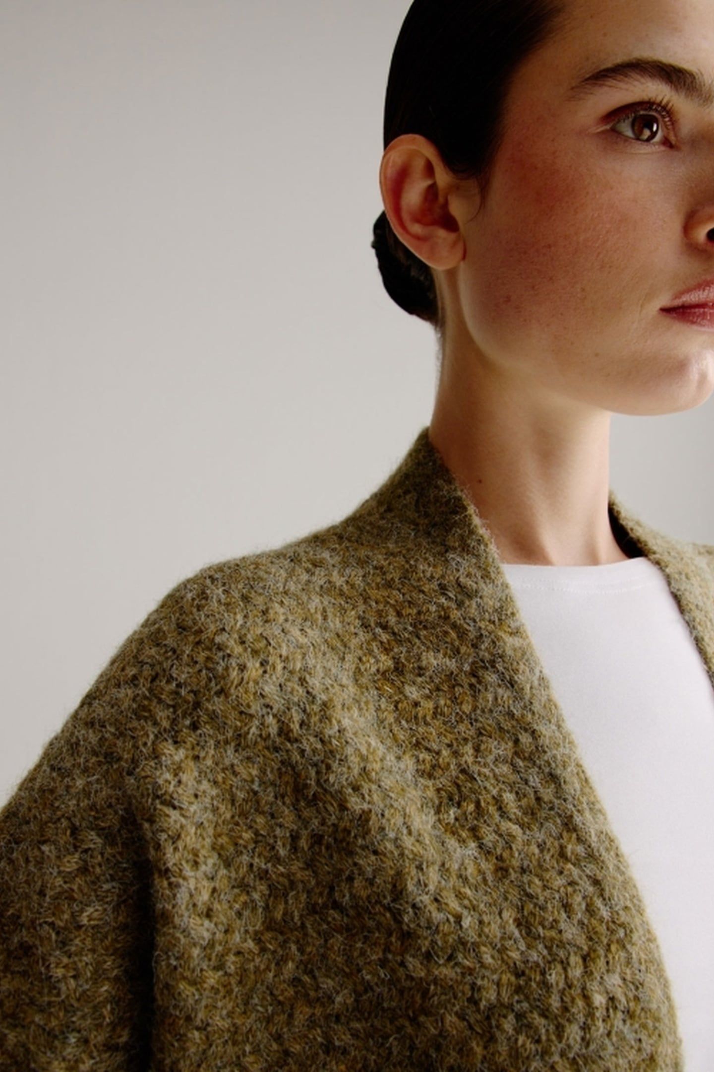 LIES CARDIGAN MOSS GREEN MELANGE 6