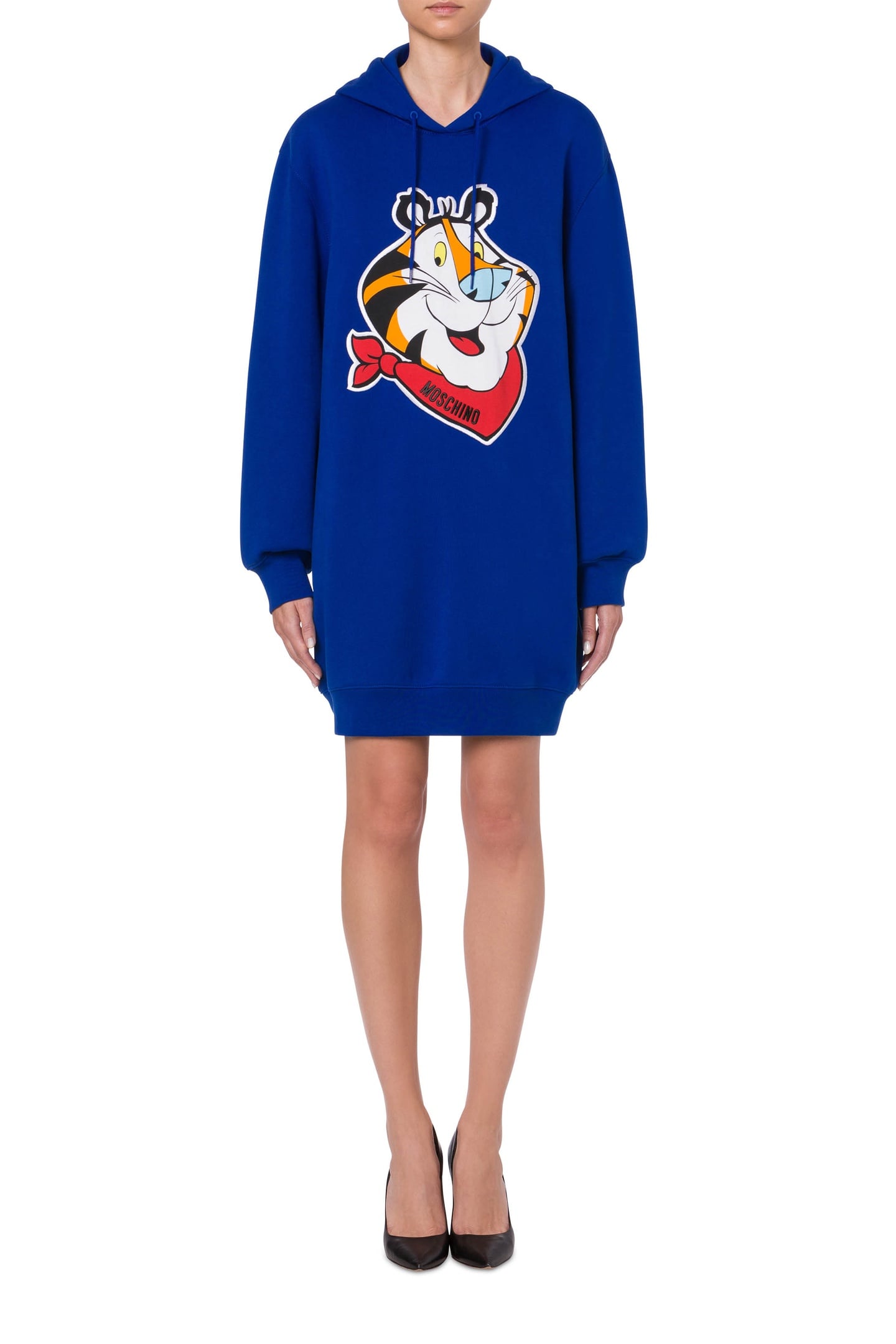 CHINESE NEW YEAR FLEECE DRESS BLUE 1