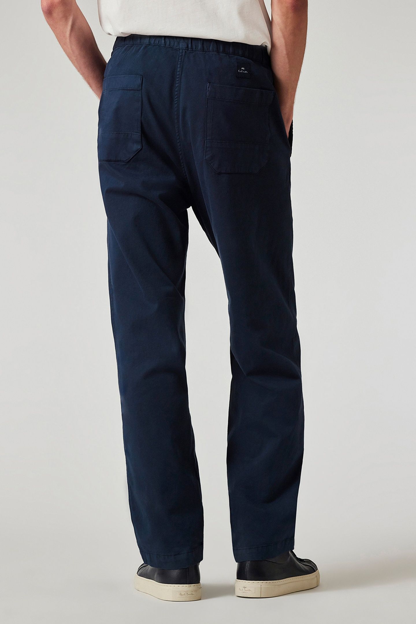 MENS DRAWSTRING TROUSER VERY DARK NAVY 2