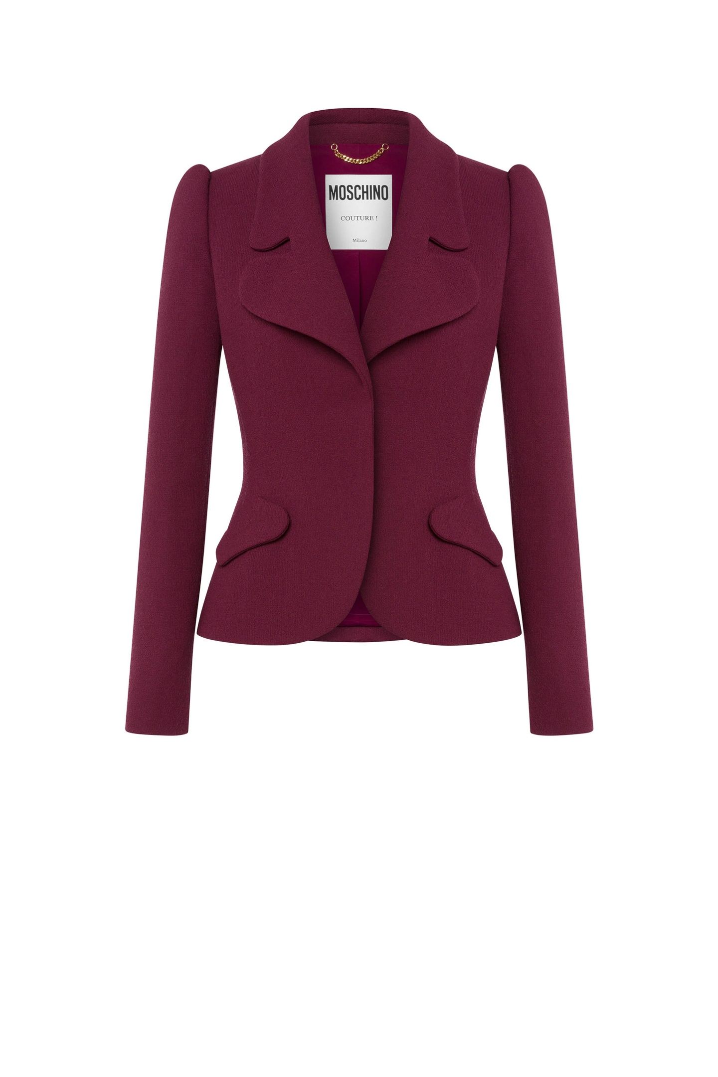 BOUCLÉ JACKET BAROQUE DETAILS RED 3