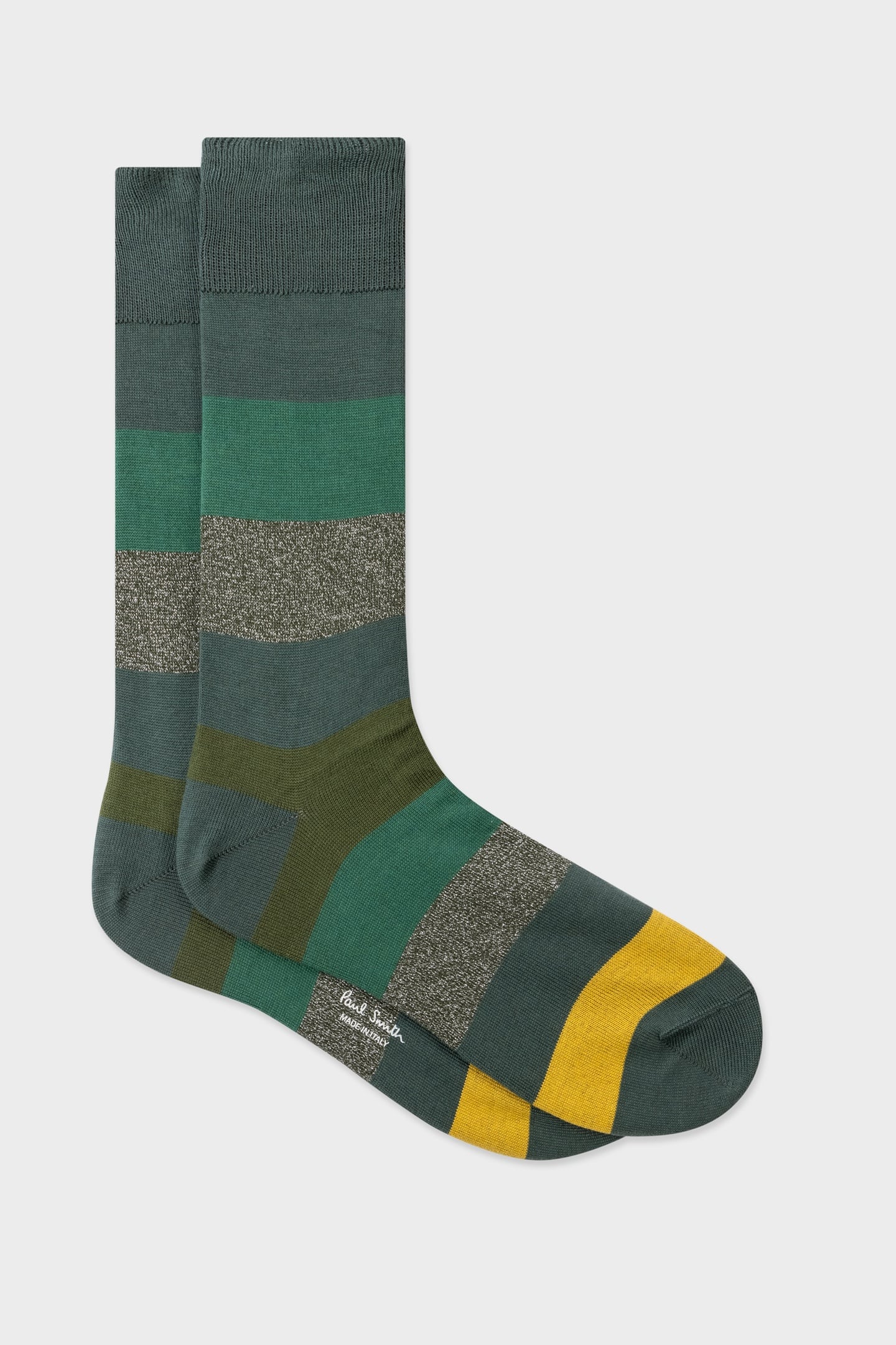 MEN SOCK STAR LIGHT BOTTLE GREEN 2