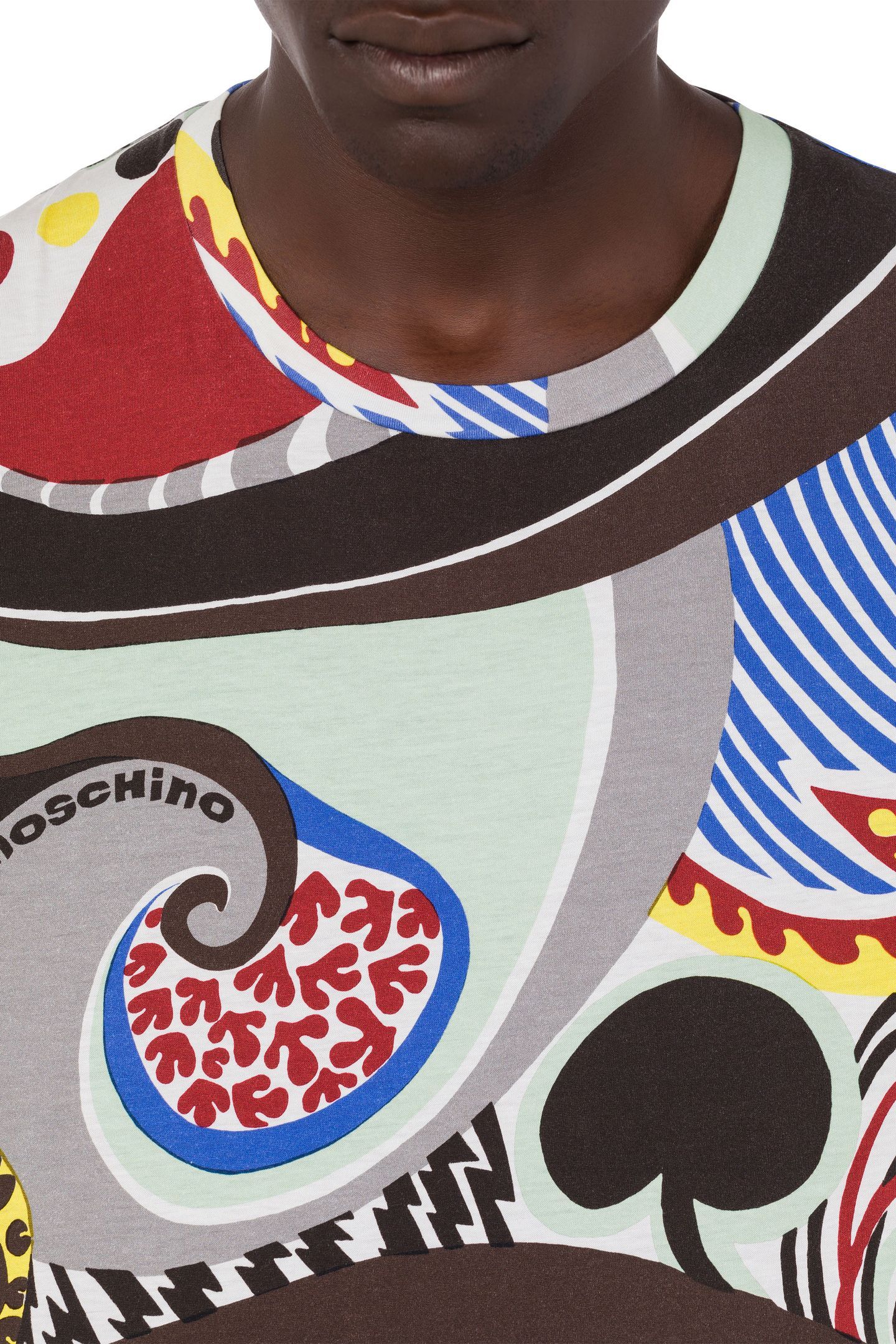 T-SHIRT IN JERSEY PSYCHEDELIC PRINT MULTICOLOR 4
