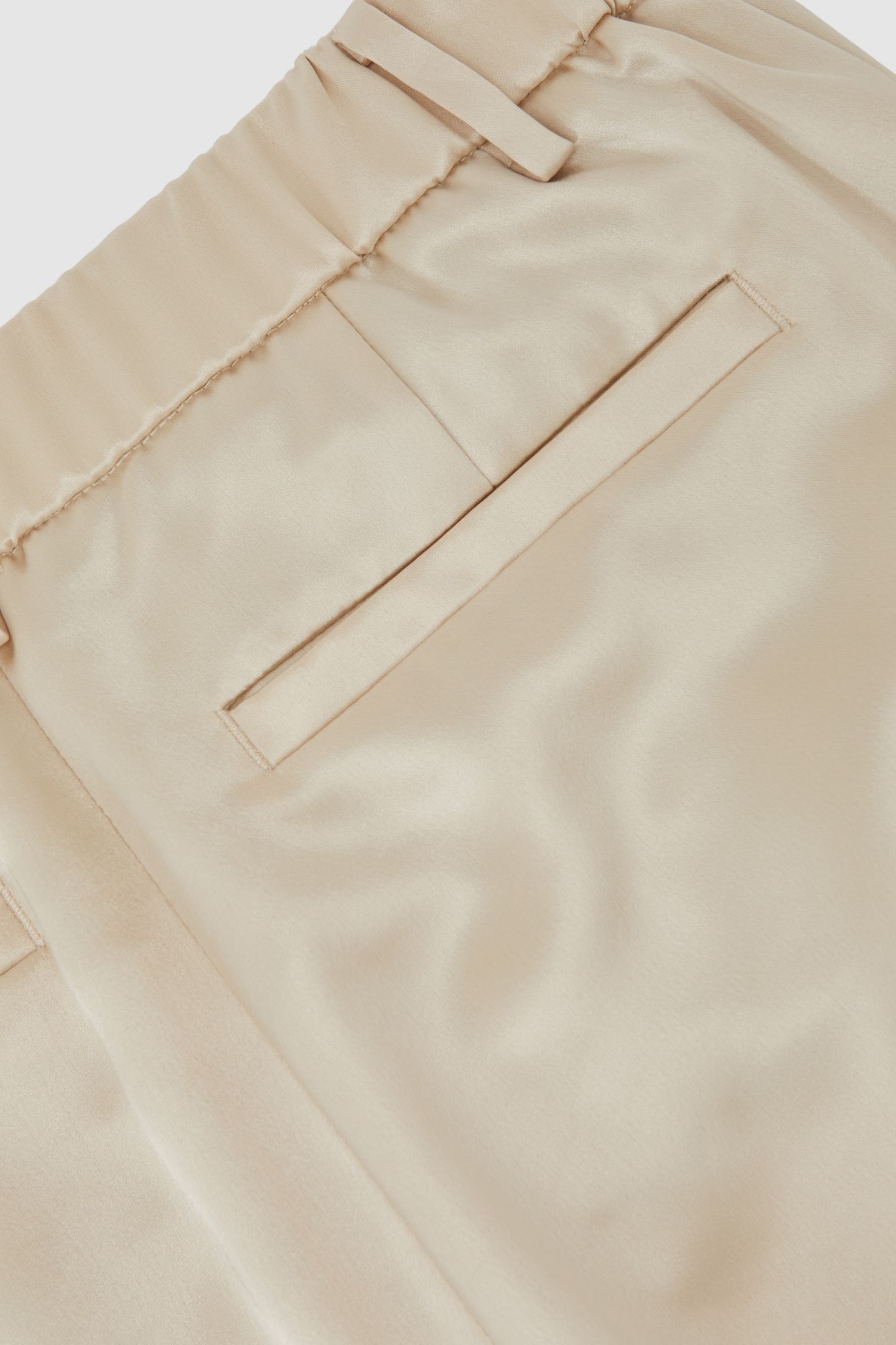 SATIN TAPER TROUSER NEUTRAL 6