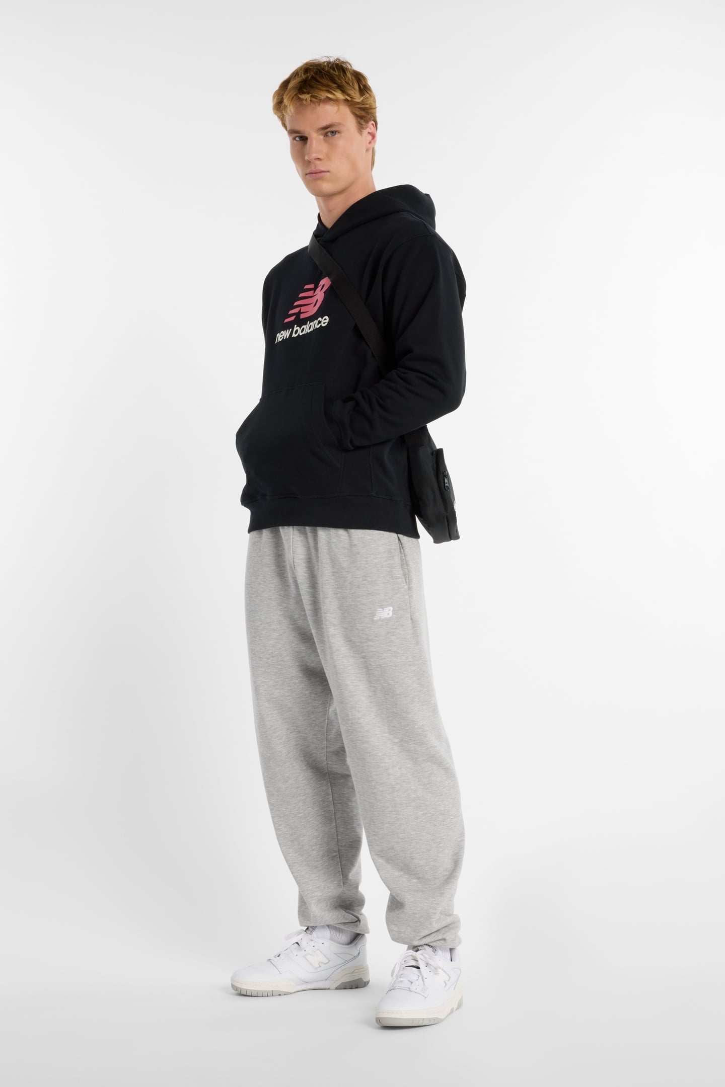 ATHLETICS FRENCH TERRY LOGO HOODIE BLACK 4