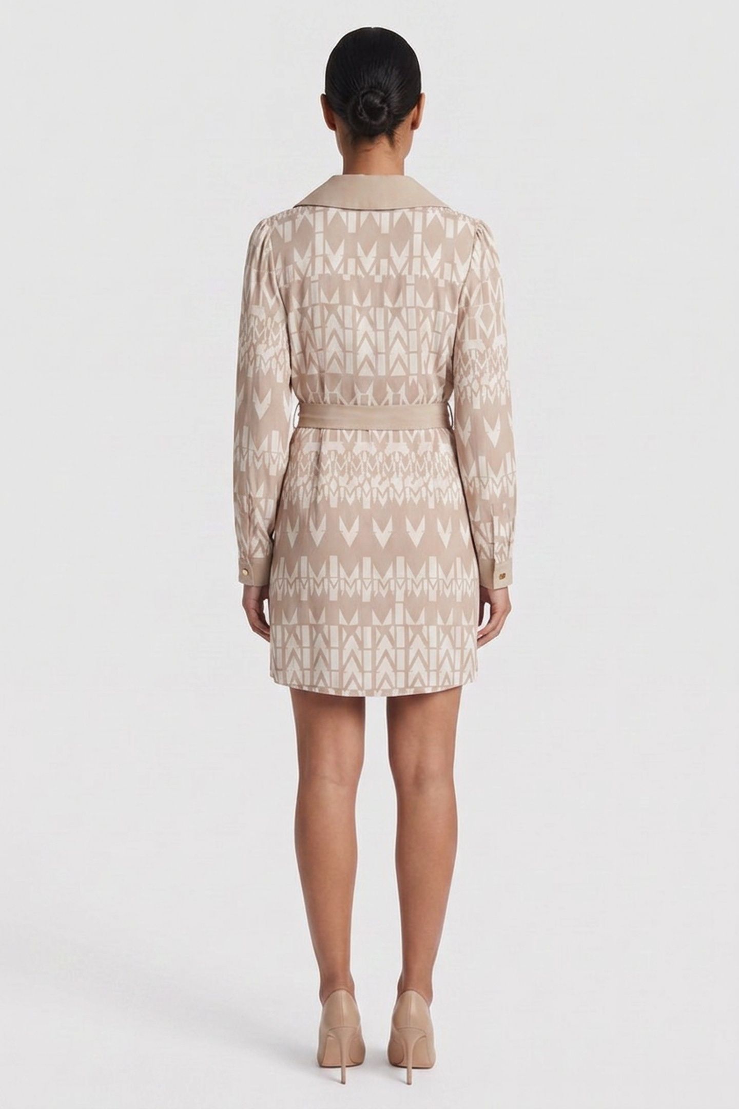 BRITNEY WRAP LS SHOR GEOMETRIC MONOGRAM B 2