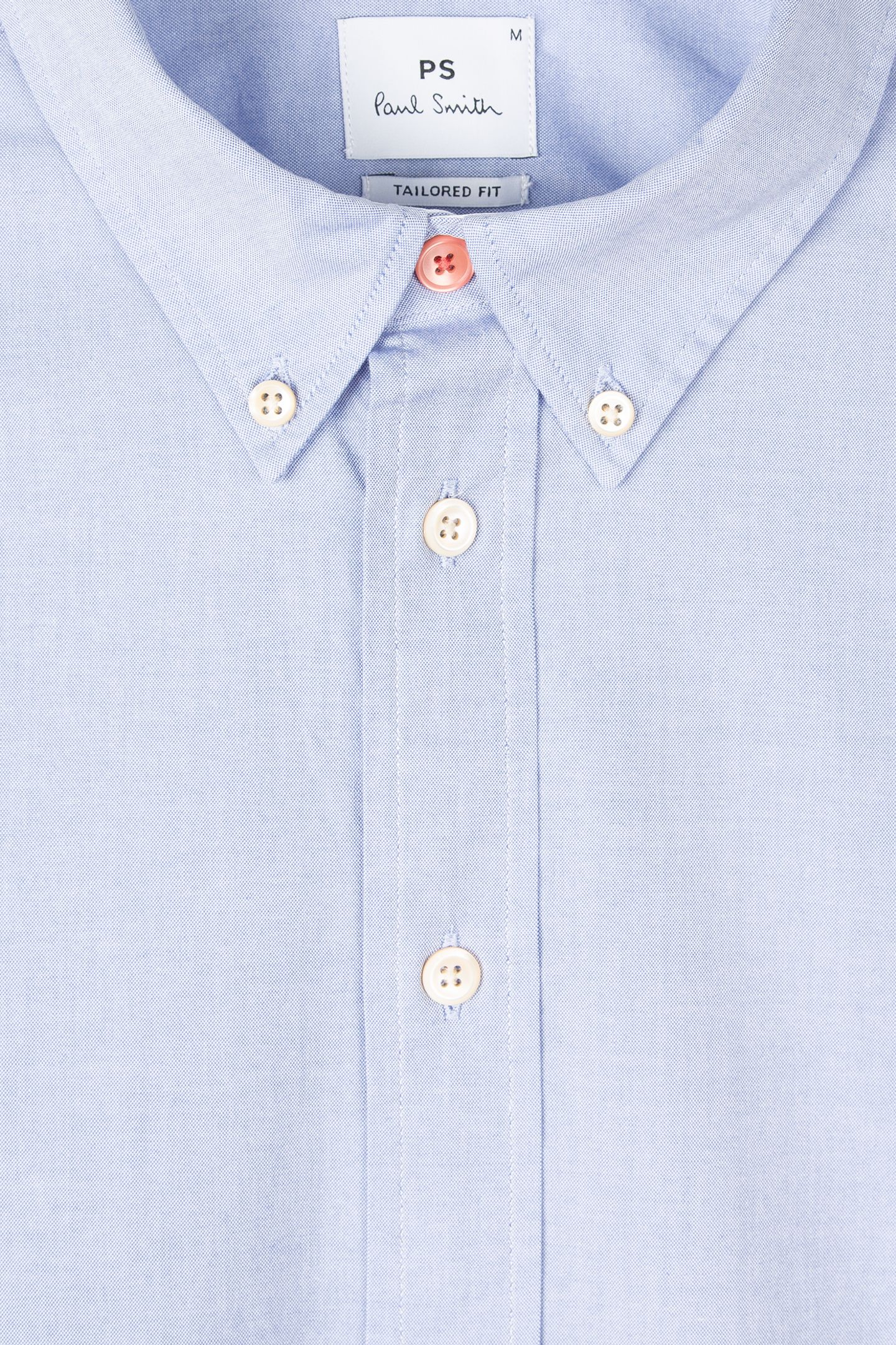 MENS LS TAILORED BD SHIRT ZEBRA BADGE PETROL BLUE 2