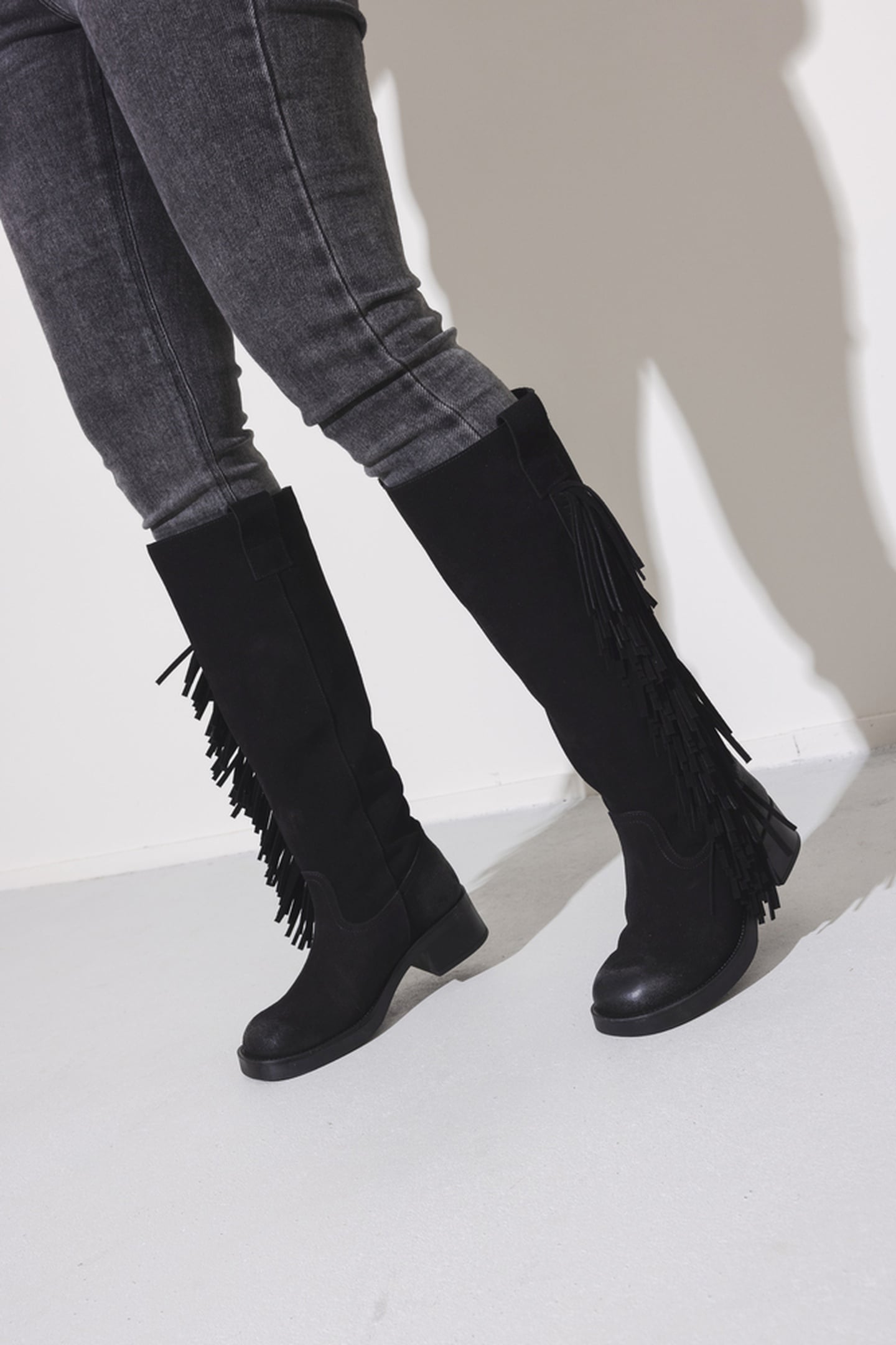 NIGELLA BOOTS BLACK LEATHER 5