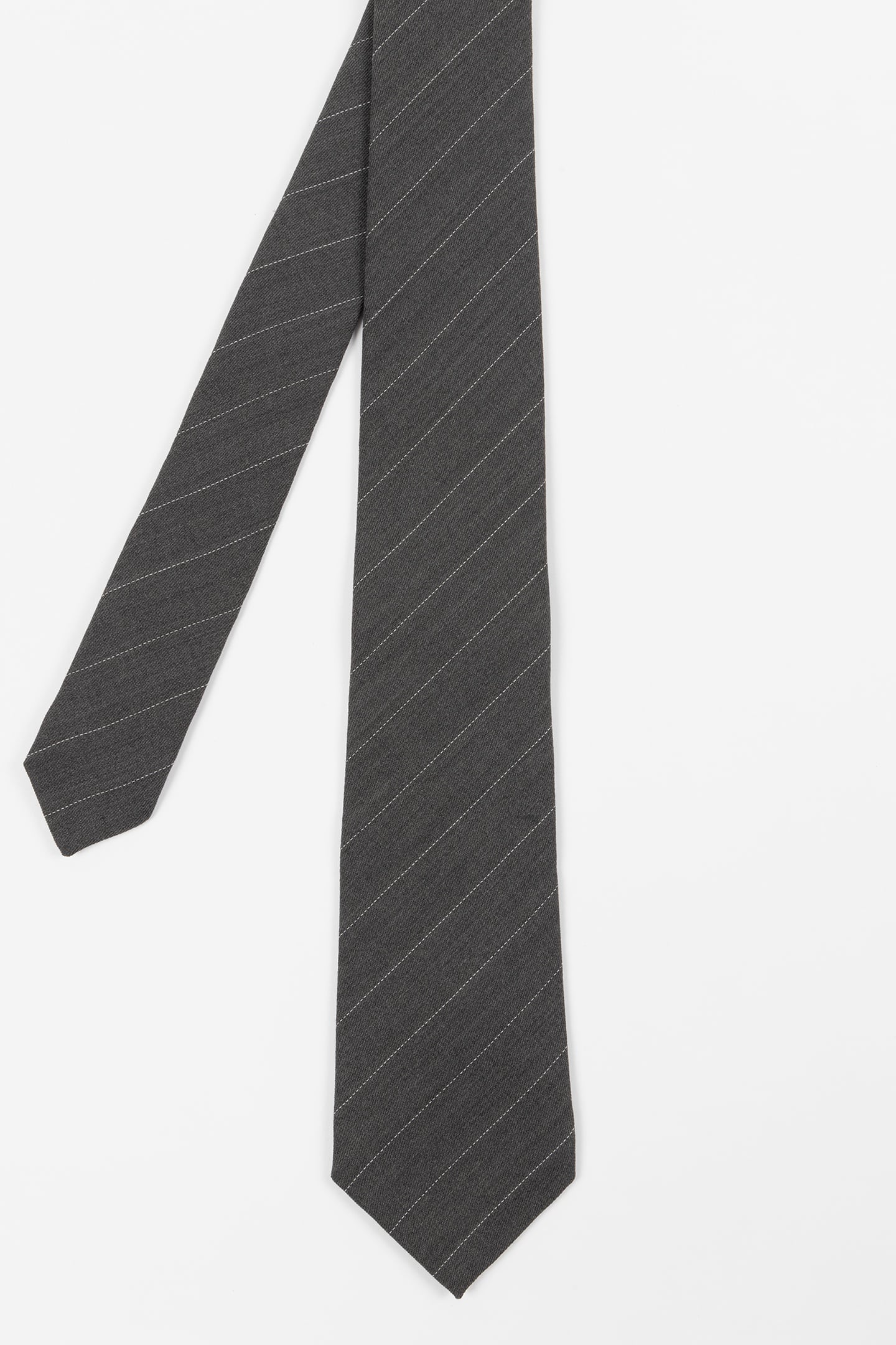 MEN TIE PINSTRIPE ANTHRACITE 1