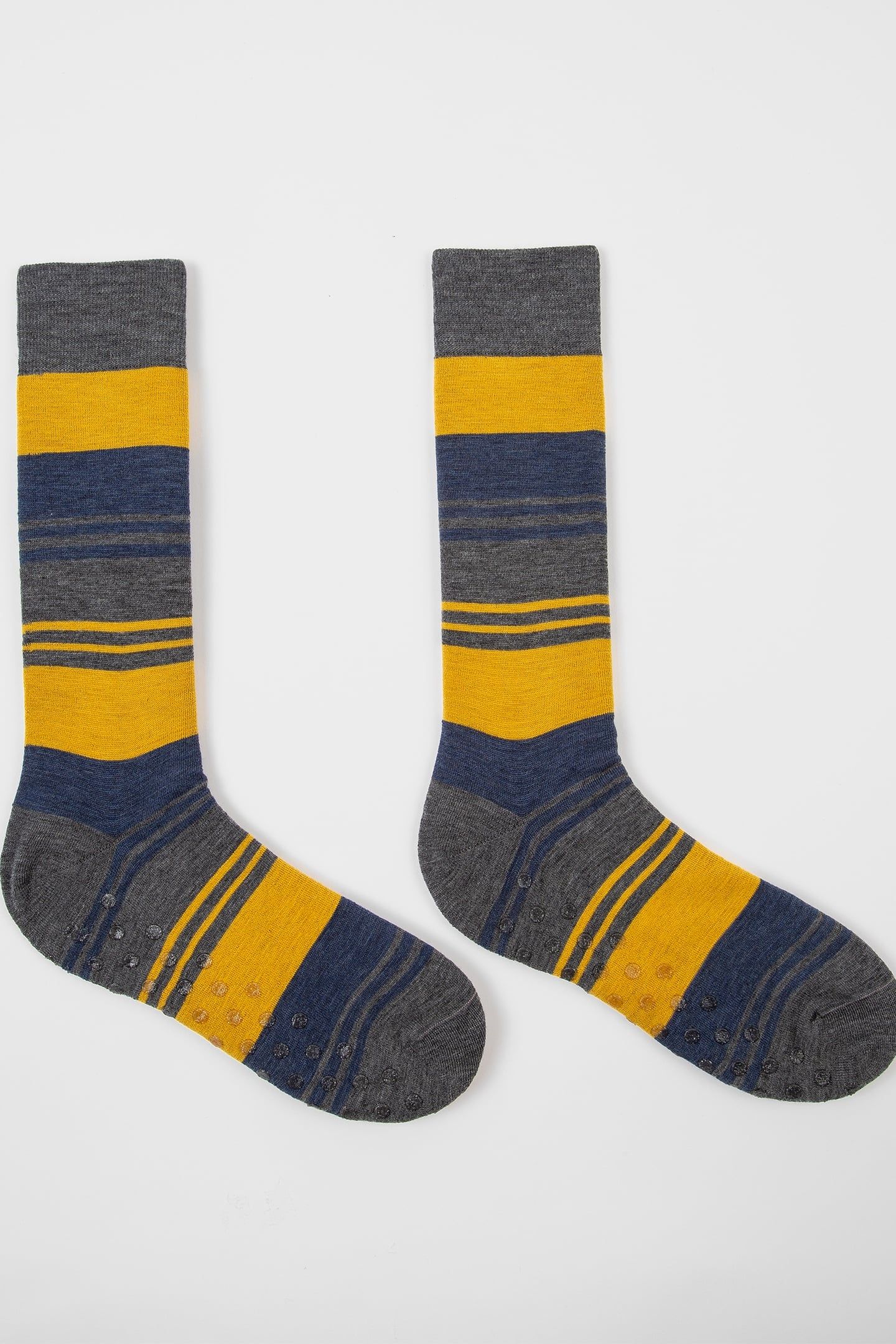 MEN SOCK ALFRED HOME SLATE 1