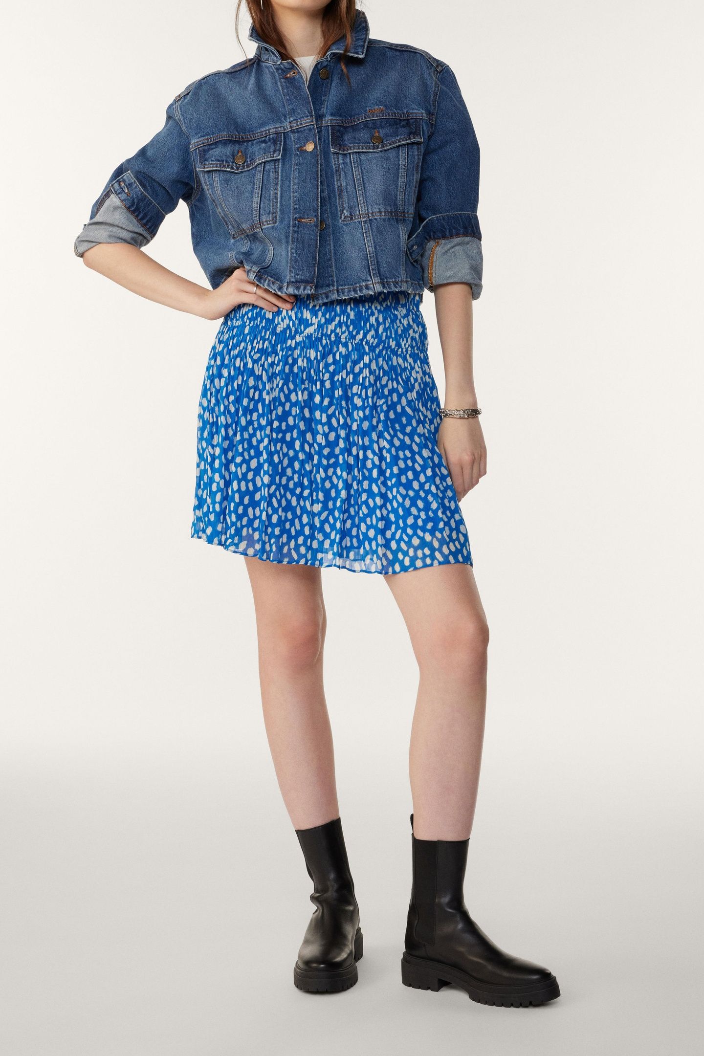MINI SKIRT BLUE 4