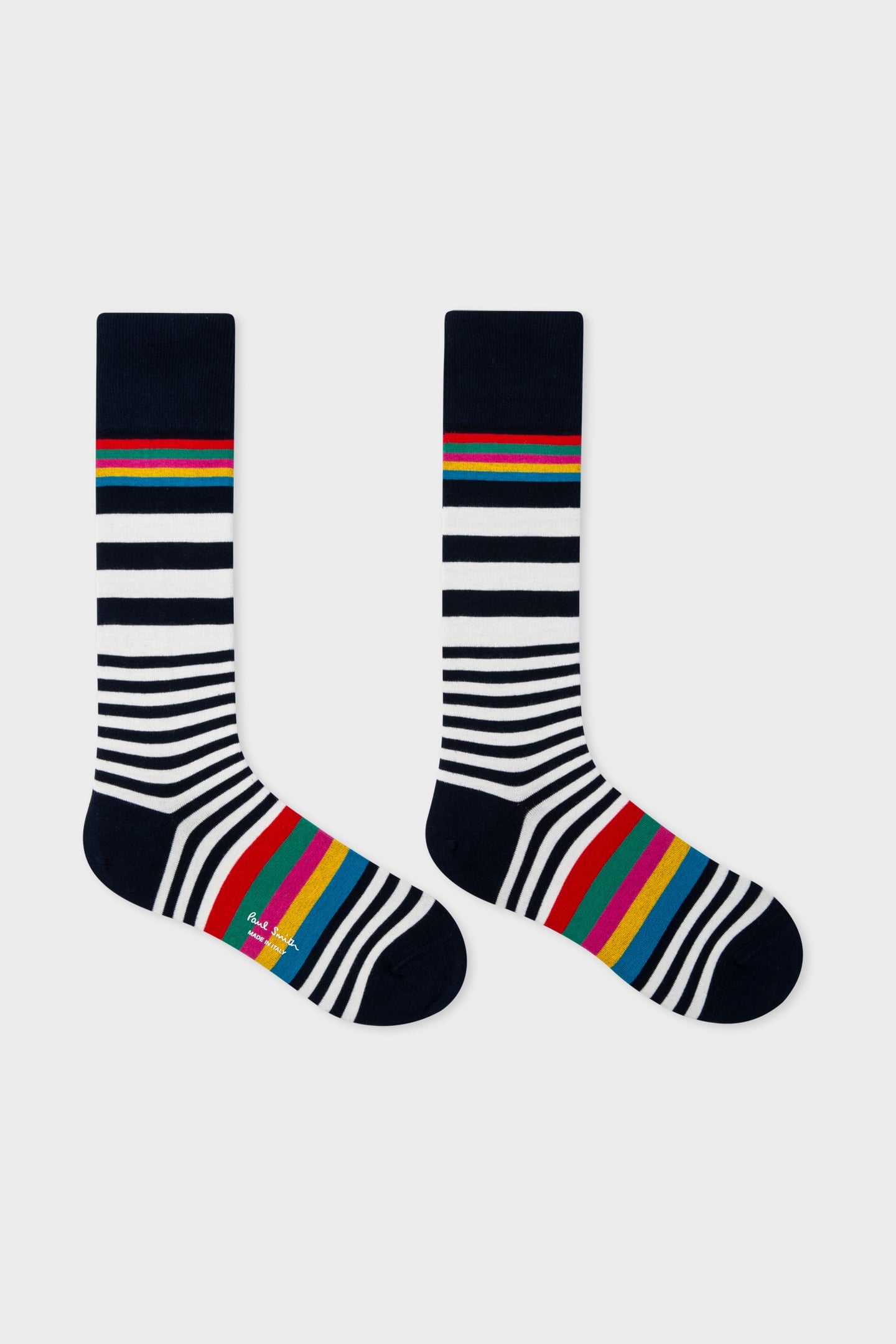 MEN SOCK WILL STRIPE NAVY 1