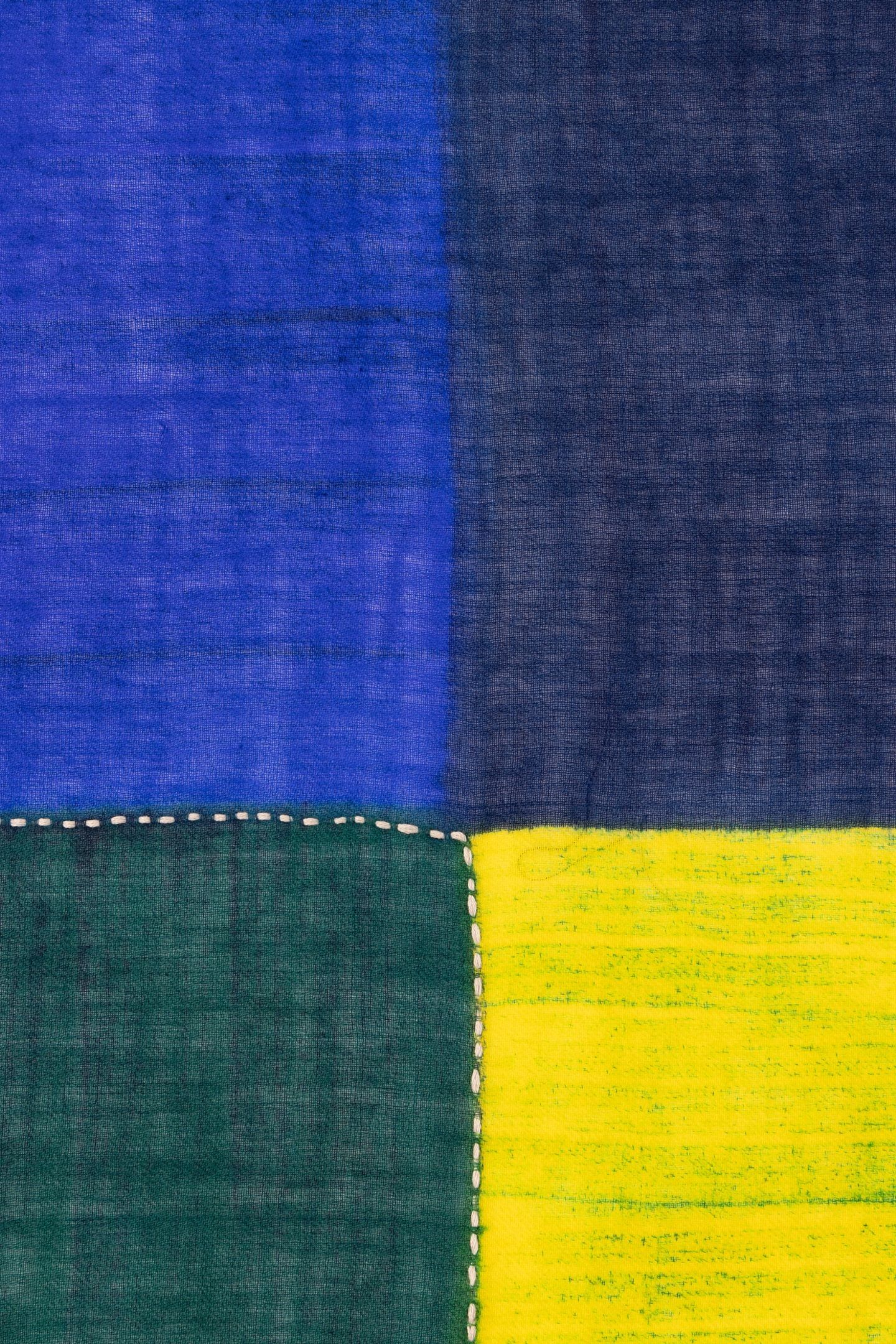 MEN SCARF COLOUR BLOCK NAVY 4