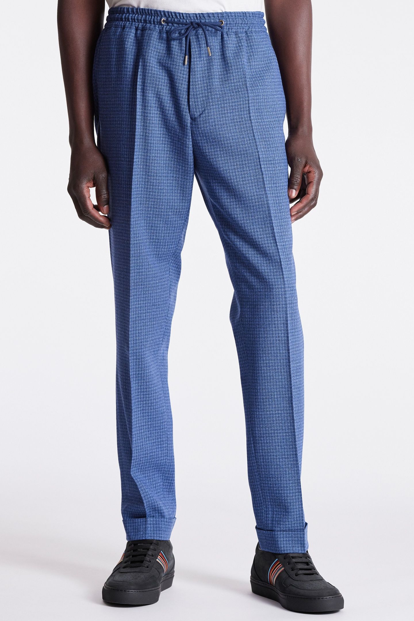 MENS DRAWCORD TROUSER COBALT BLUE 1