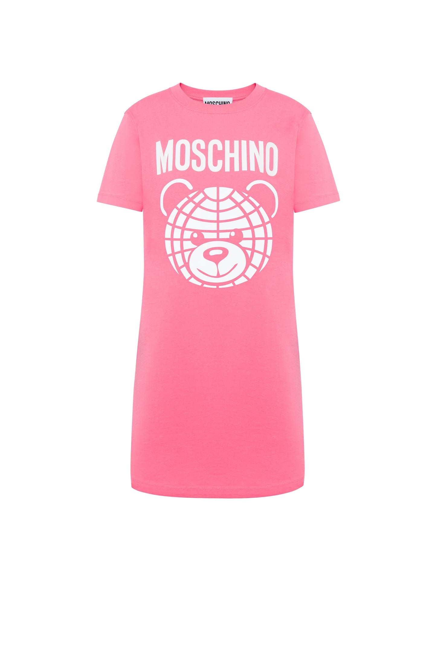 MOSCHINO TEDDY BEAR ORGANIC JERSEY DRESS PINK 3