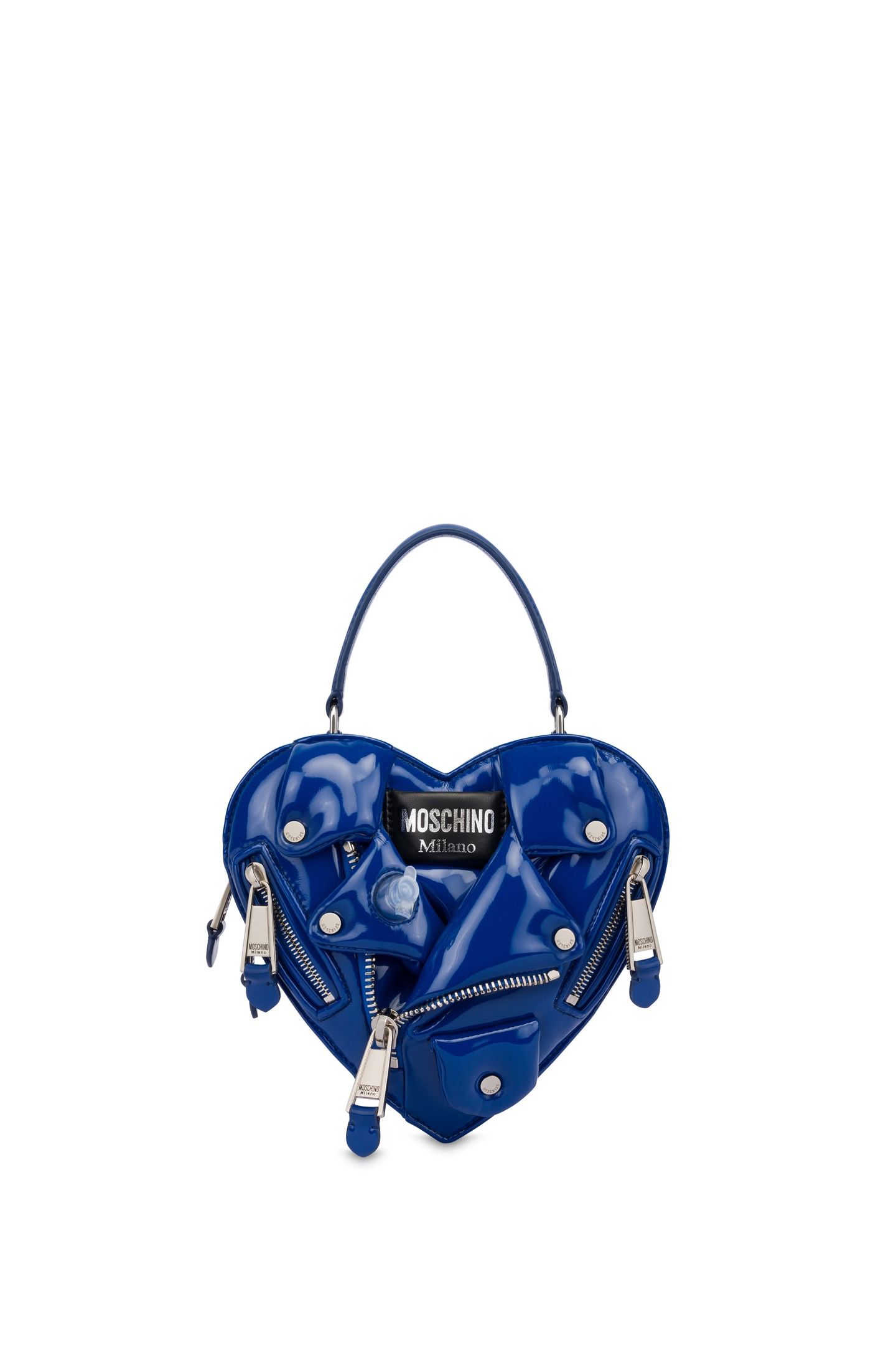 HEART BIKER BAG INFLATABLE EFFECT BLUE 5