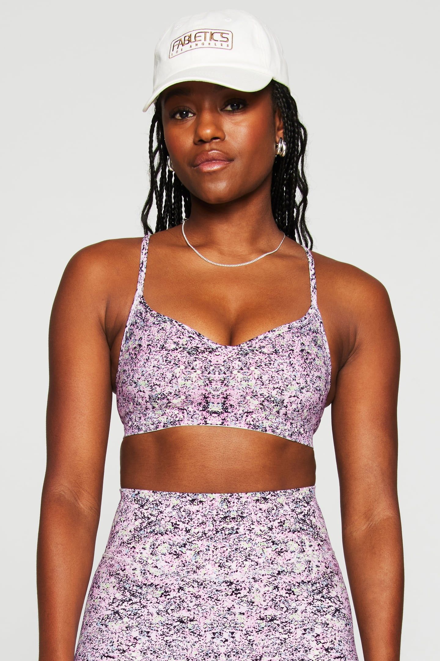 SLEEK SEAMLESS LOW IMPACT BRA COSMIC SPLATTER 1