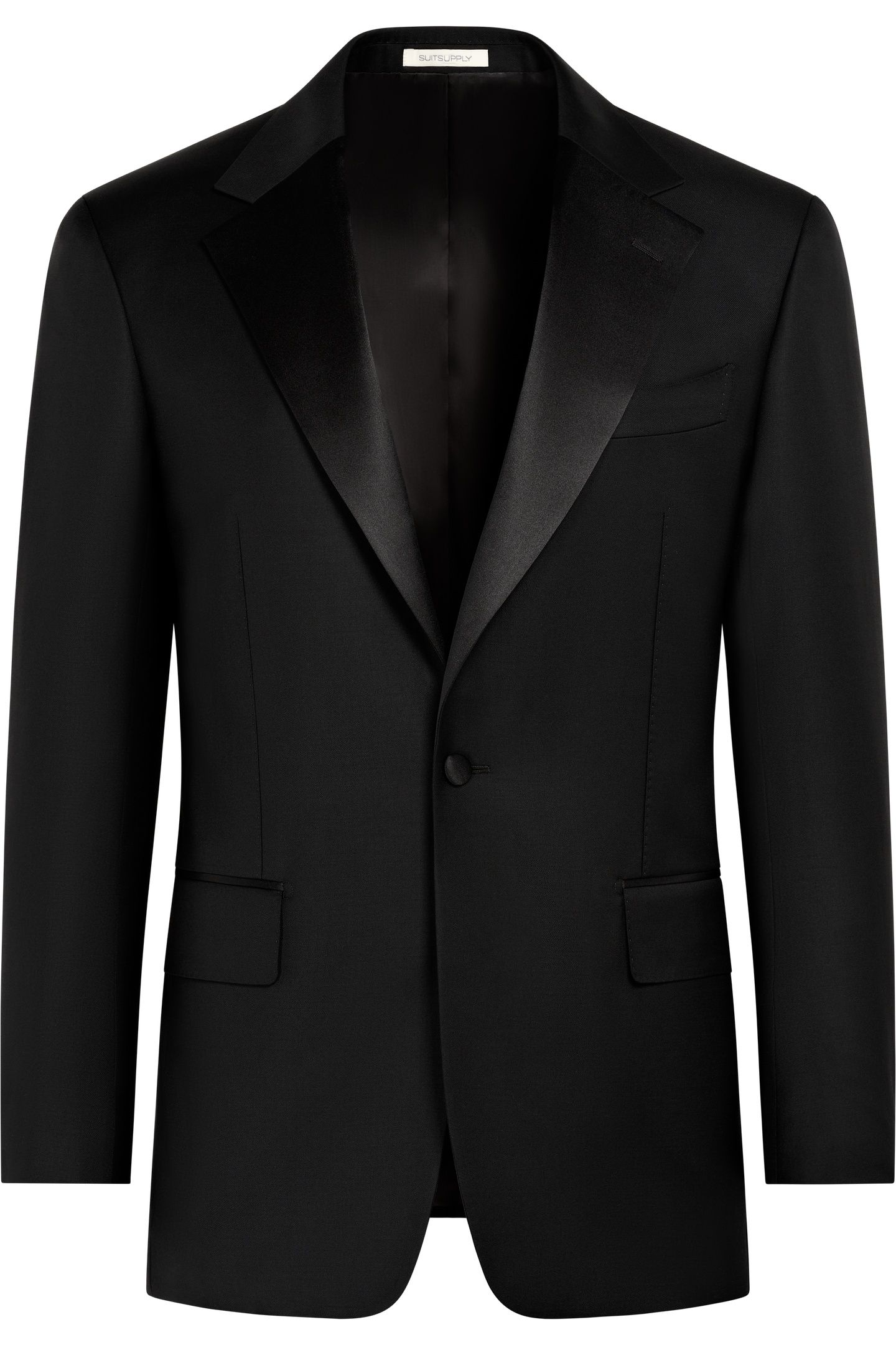 BLACK PURE WOOL S110'S MILANO 3
