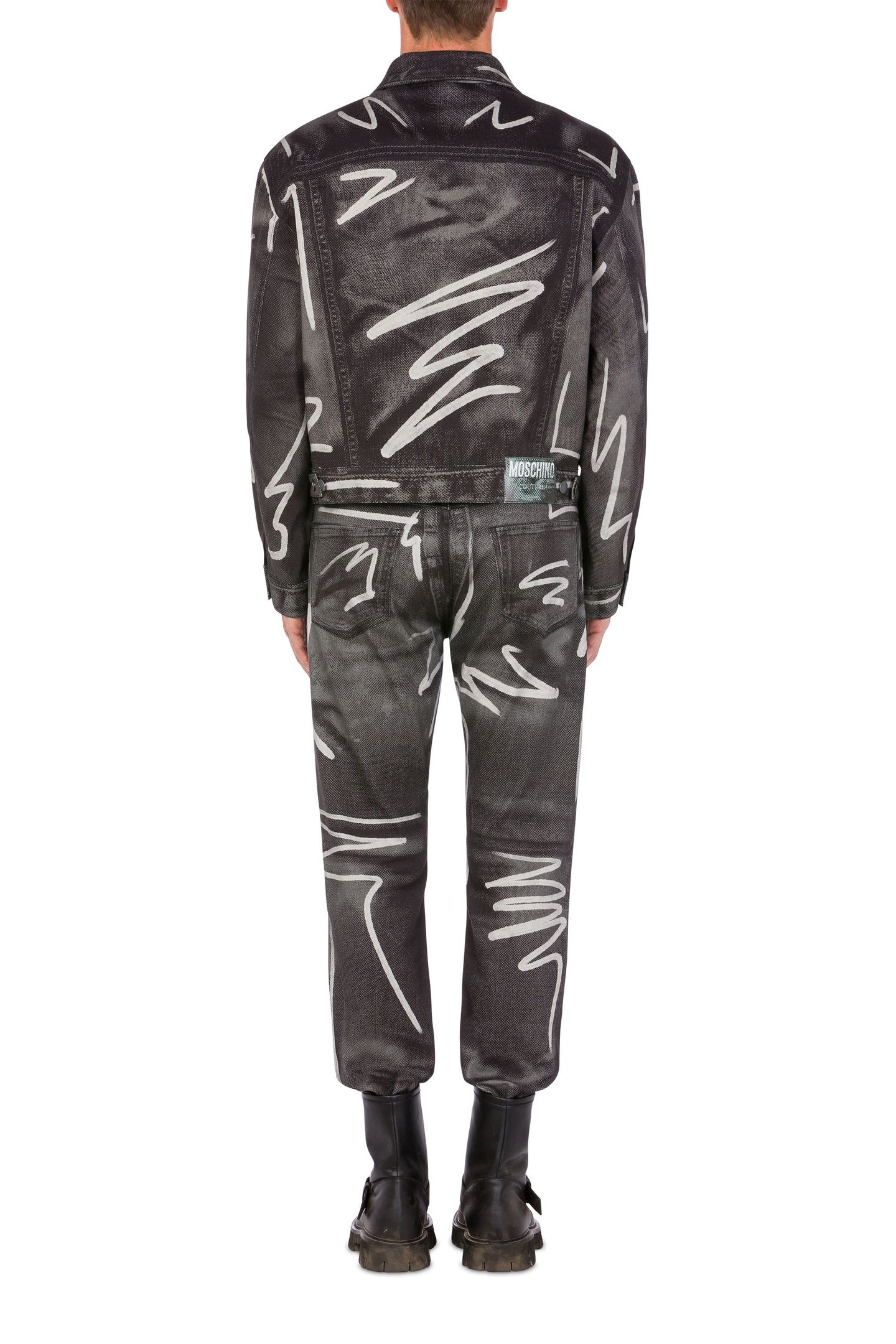 SHADOWS & SQUIGGLES COTTON BULL JACKET GREY 2