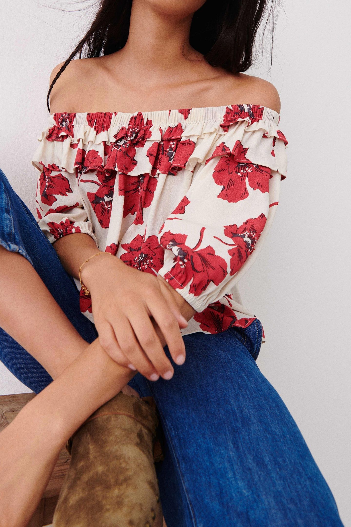 SHORT SLEEVES TOP ROUGE 5