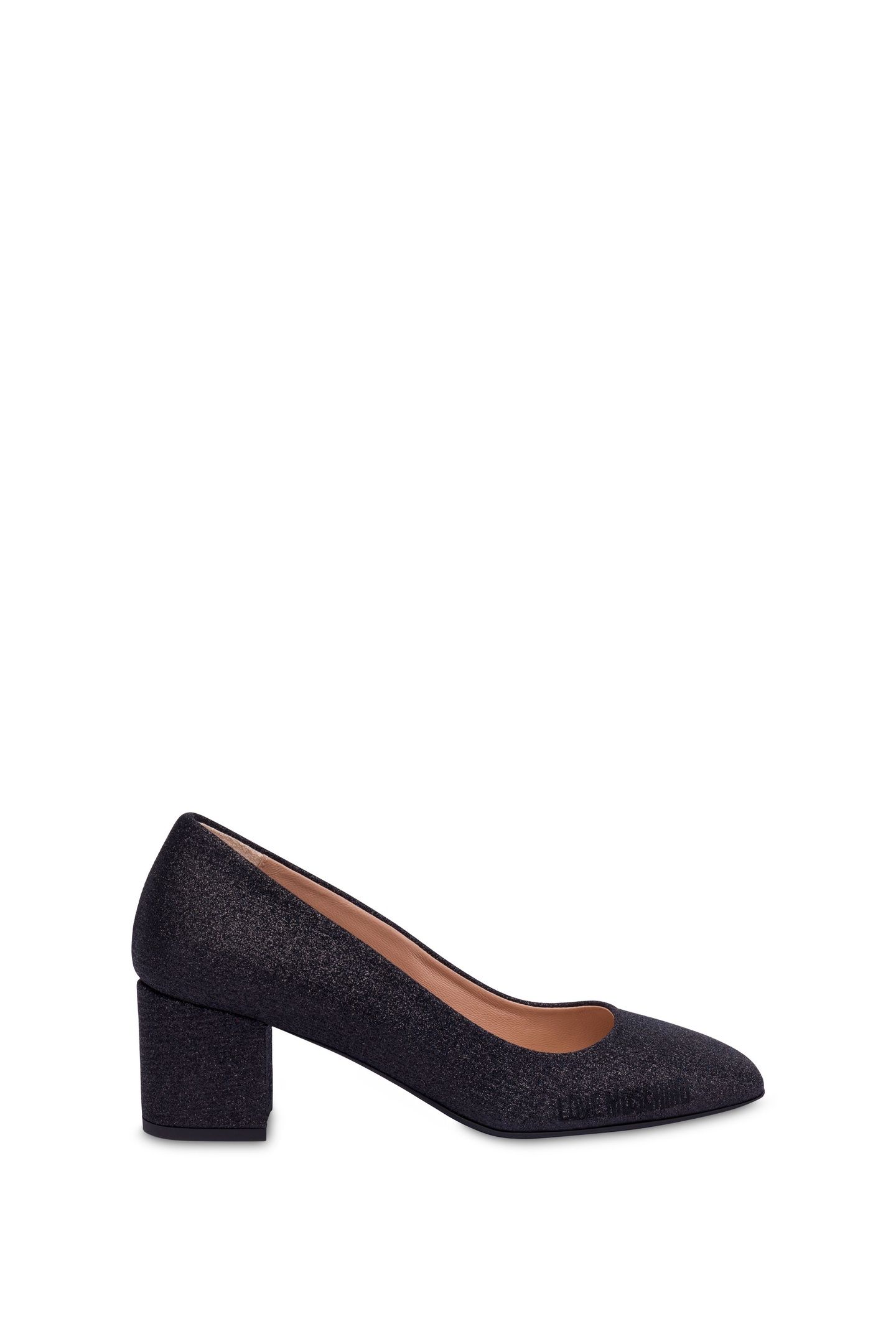 GLITTER PUMPS BLACK 1