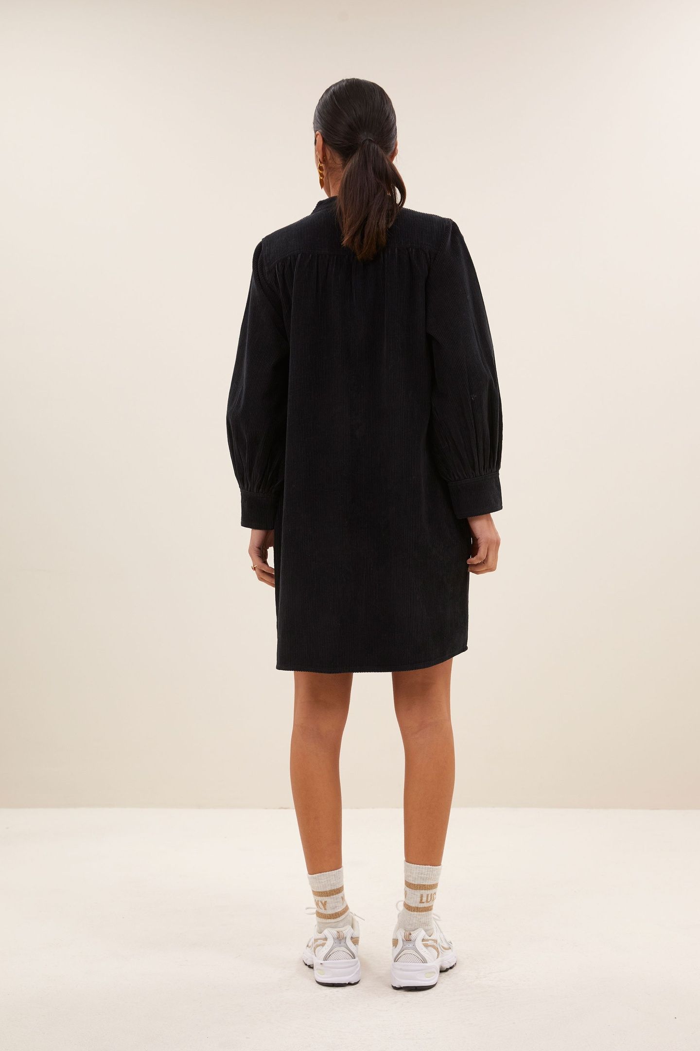 JINA CORD DRESS MIDNIGHT 2