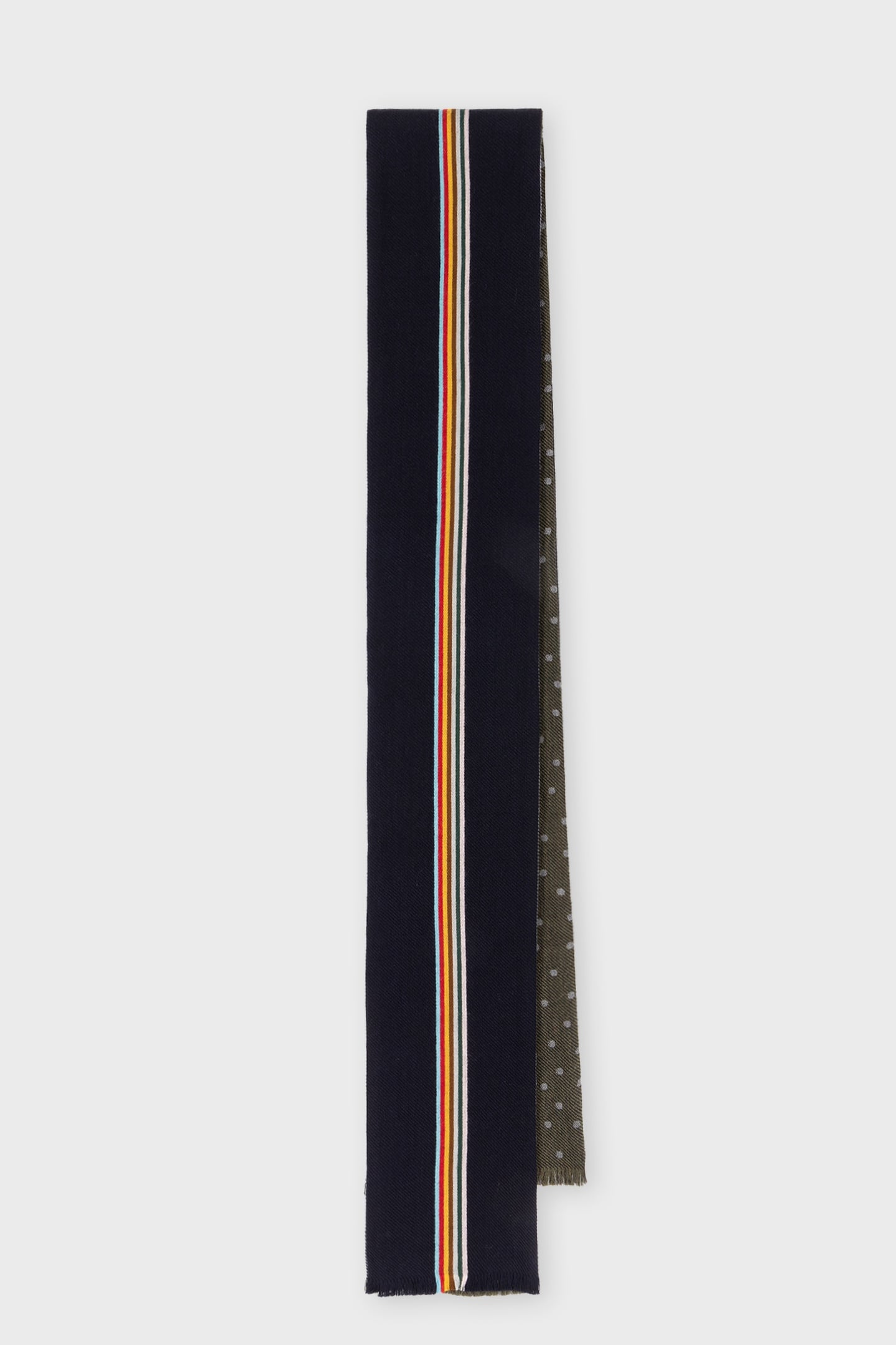 MEN SCARF SKINNY SIGNTR NAVY 4