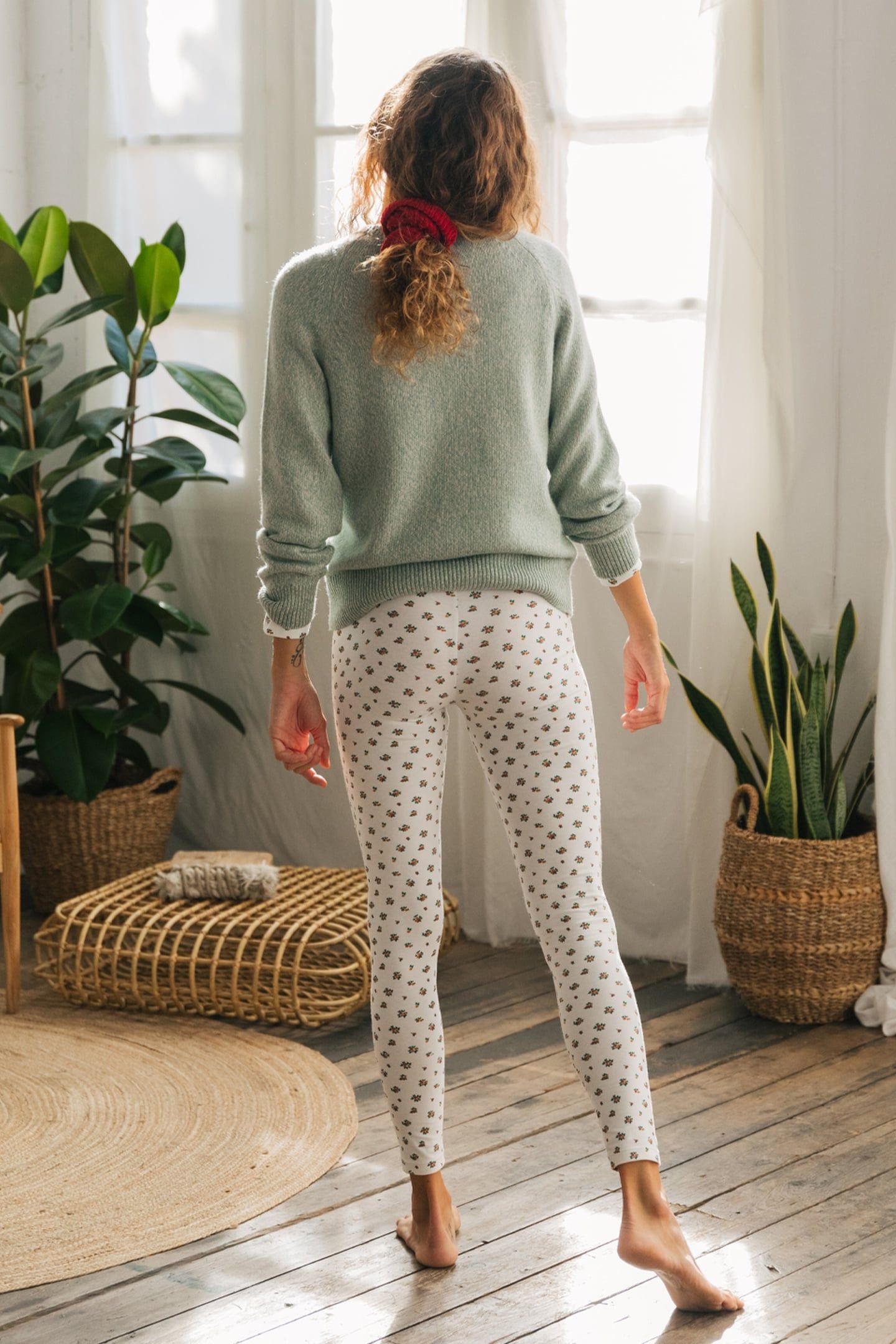 LAULEY PANTS ECRU FLORAL 2