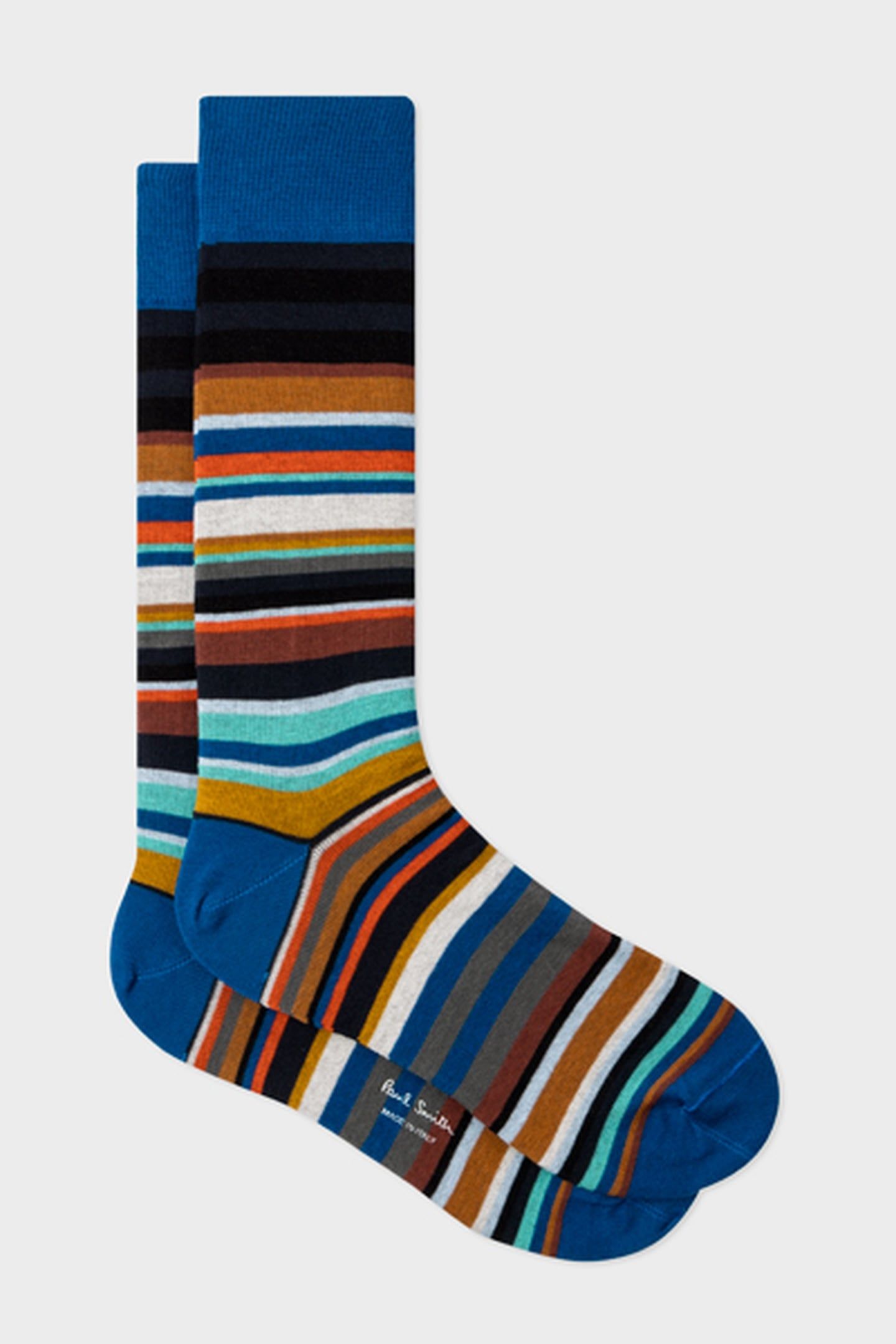 MEN SOCK CURTIS STRIPE COBALT BLUE 3