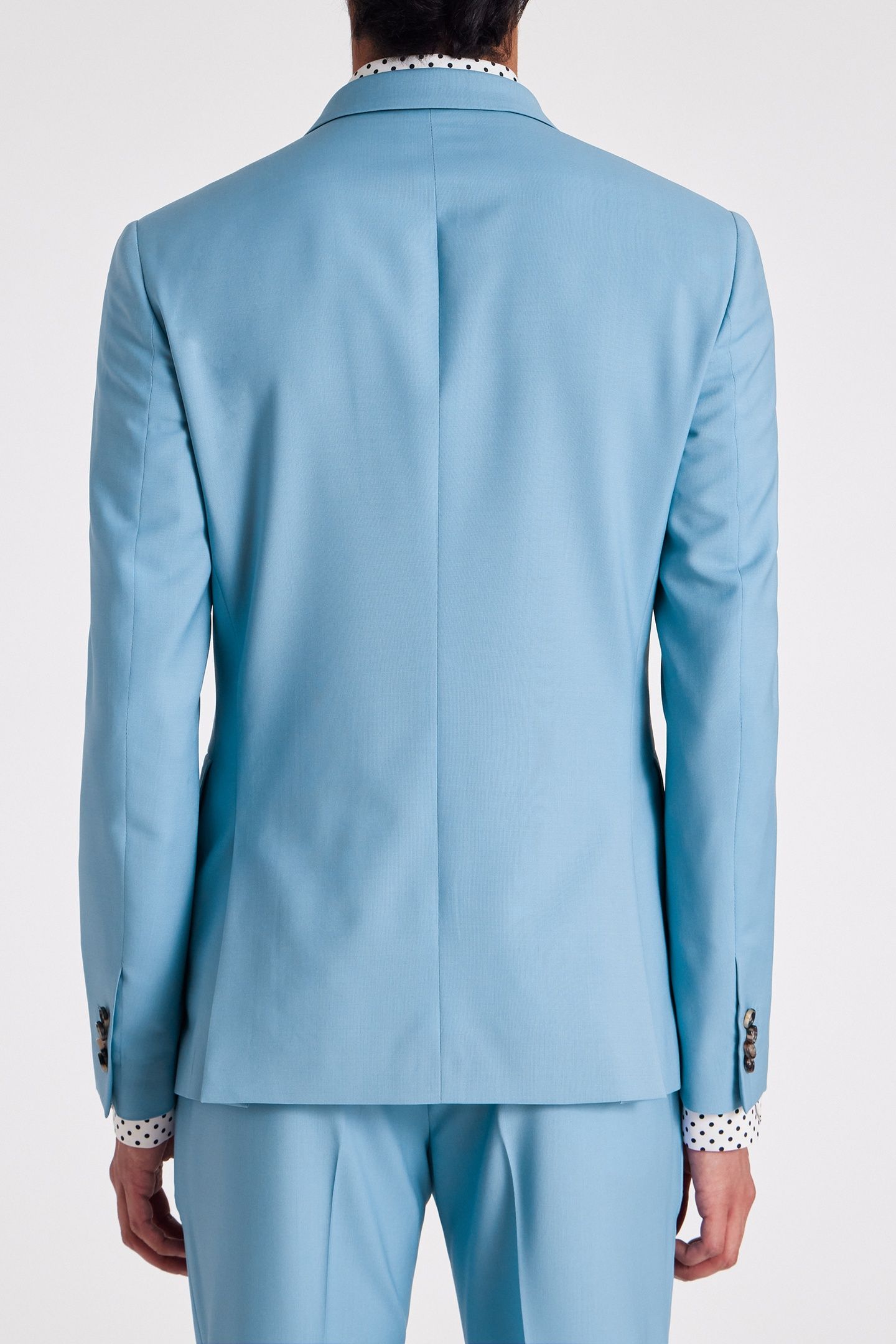 MENS SLIM FIT 2BTN SUIT LIGHT BLUE 4