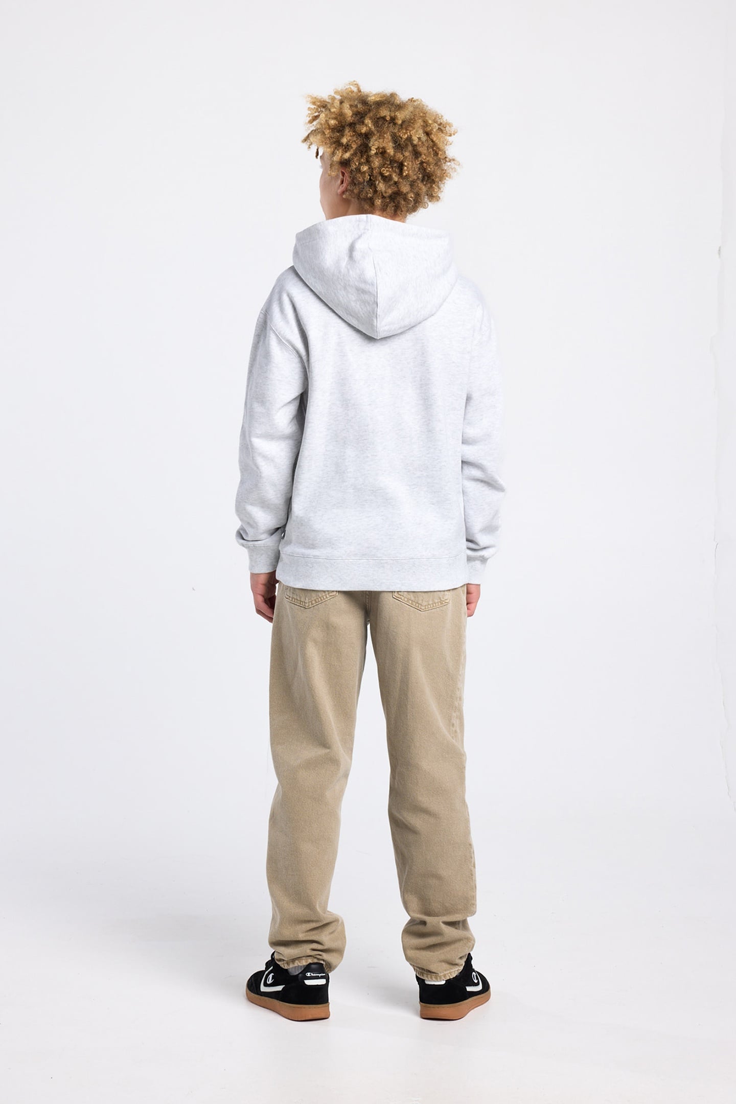 SANDER HOOD JR LIGHT GREY MELANGE 2