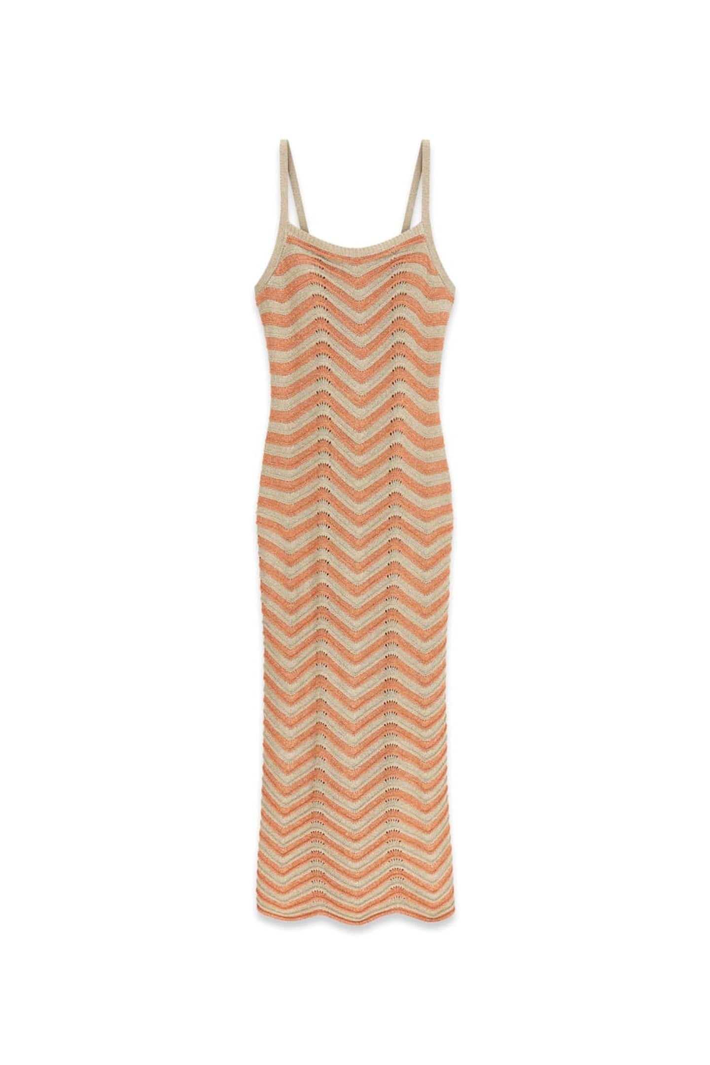 SL VERA CHEVRON LACE NATURAL/ORANGE BRUSH 7