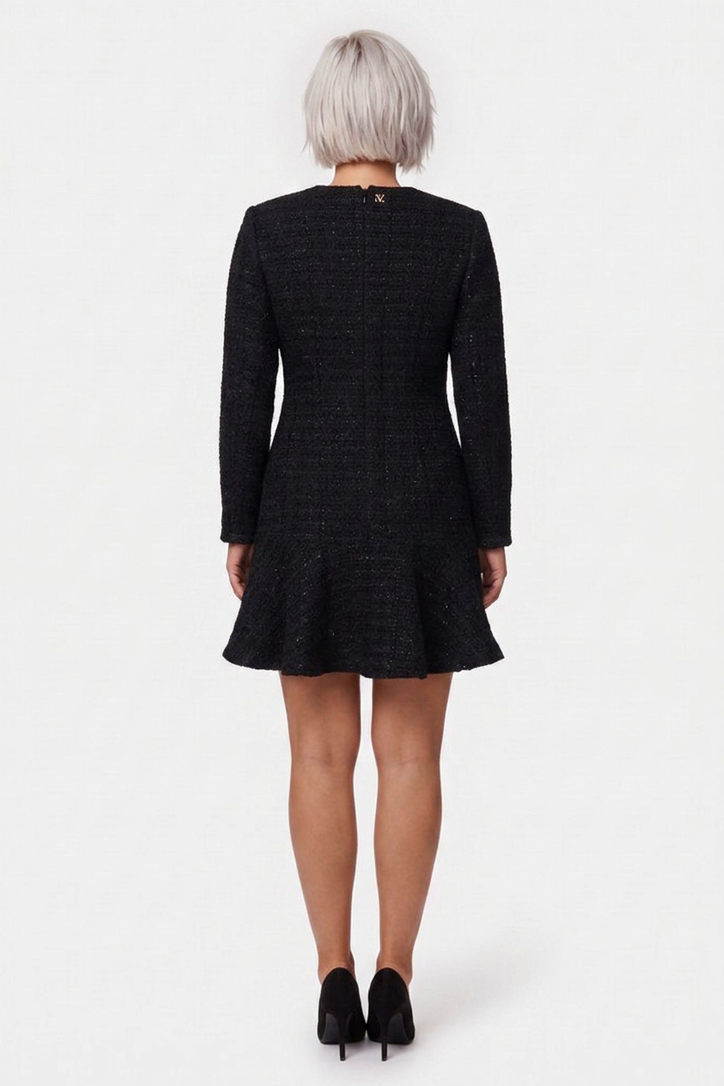 SUE FRILL LS MINIDRE JET BLACK A996 2