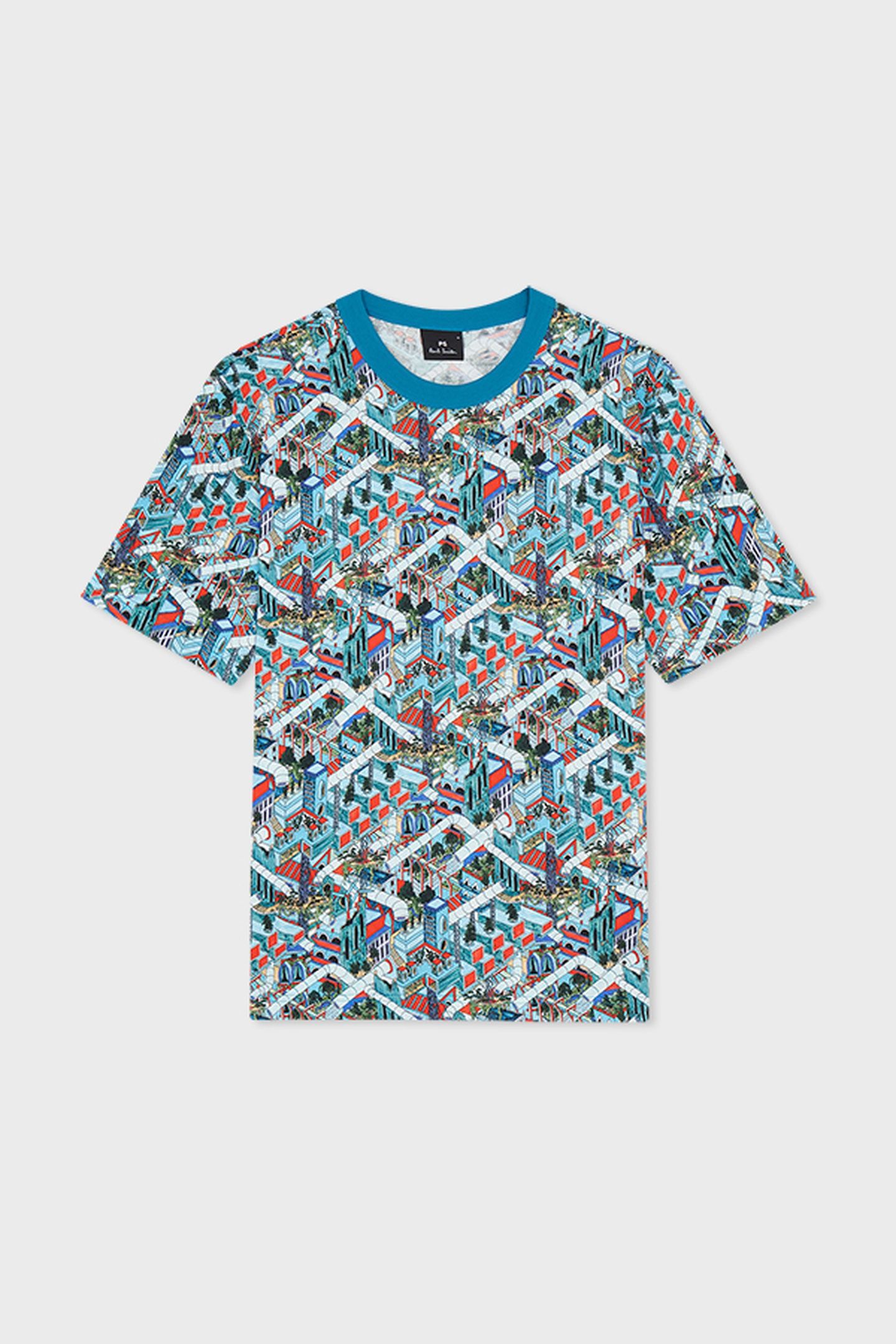 MENS SS T SHIRT JACKS WORLD BLUE 3