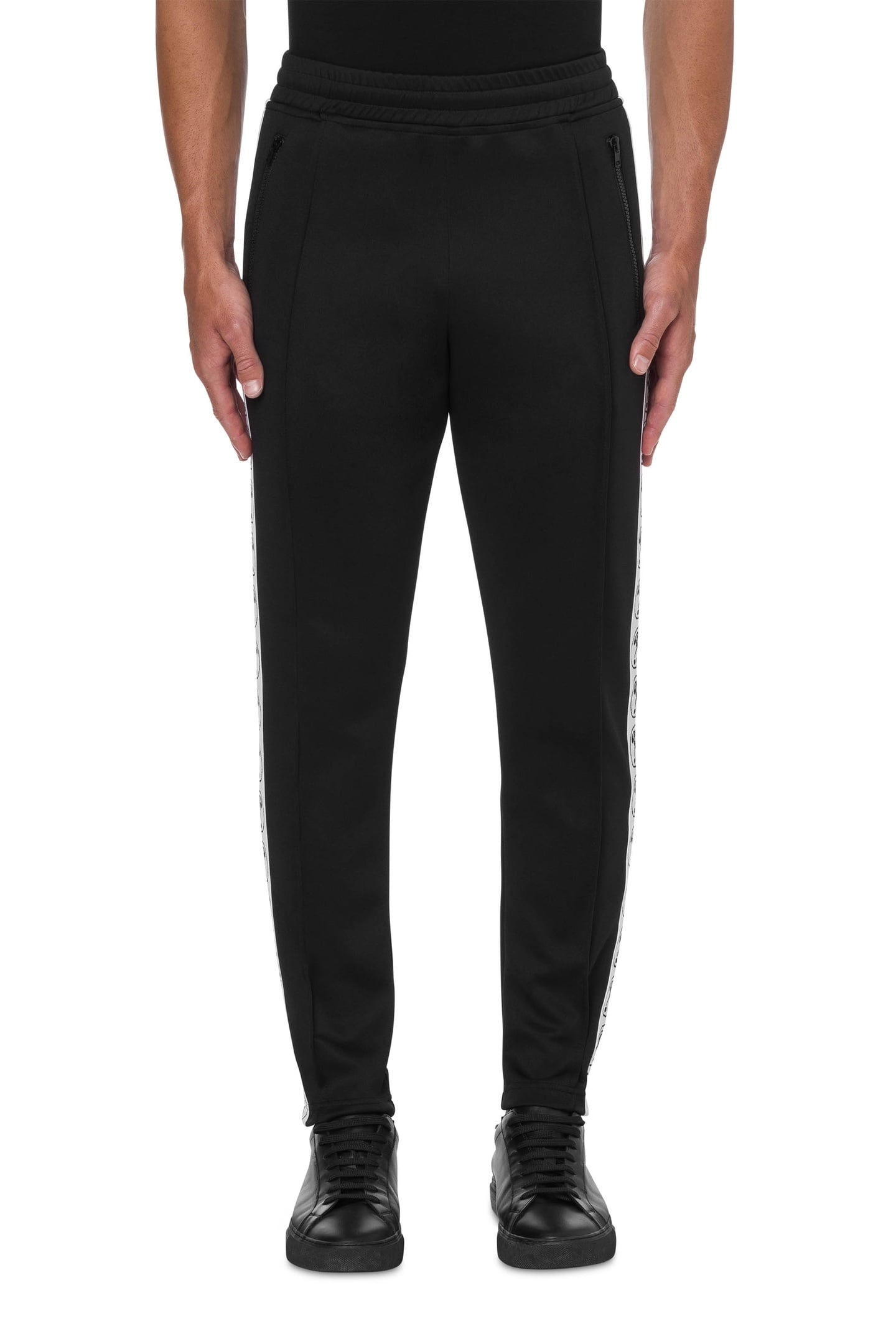 TECHNICAL FLEECE JOGGING DQM LOGO JACQUARD BLACK 1