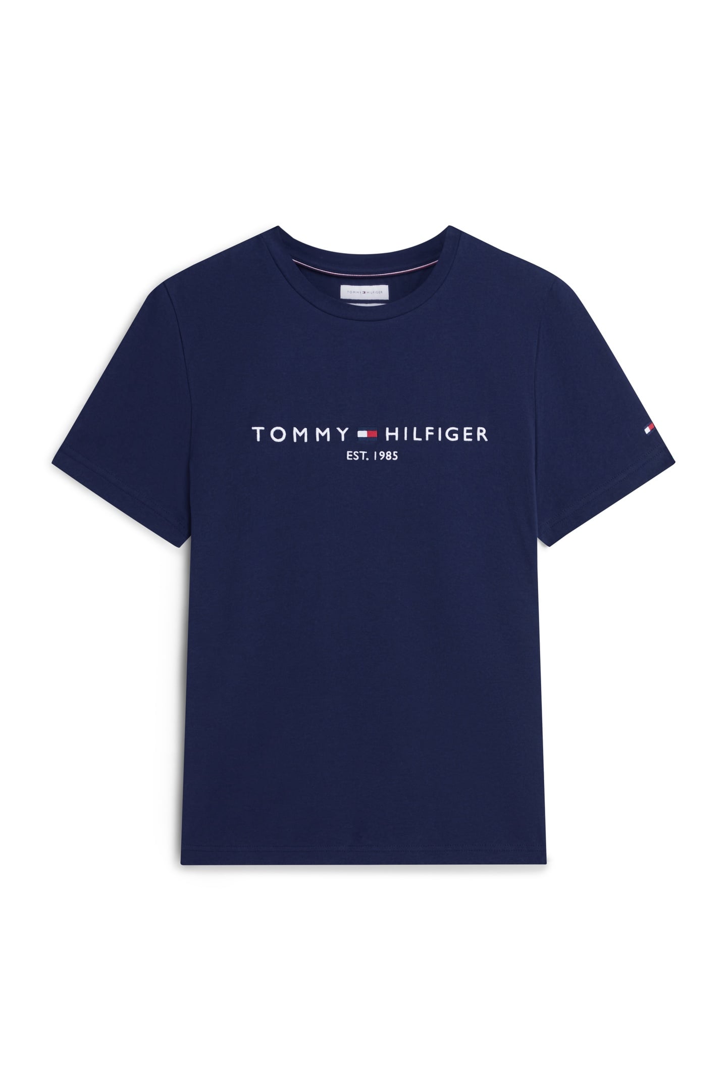 TOMMY LOGO TEE CARBON NAVY 4