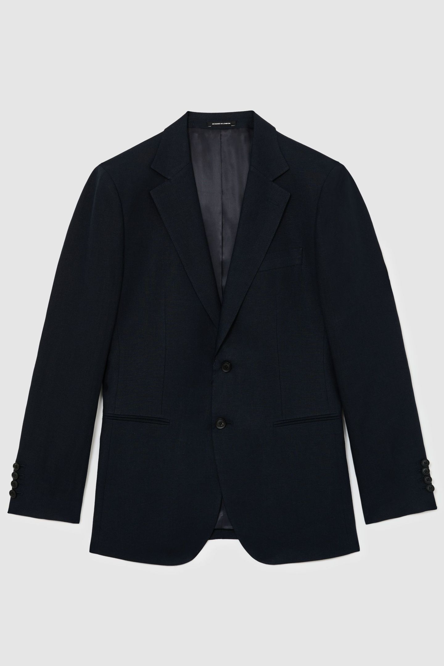 LINEN FIT BLAZER NAVY 4