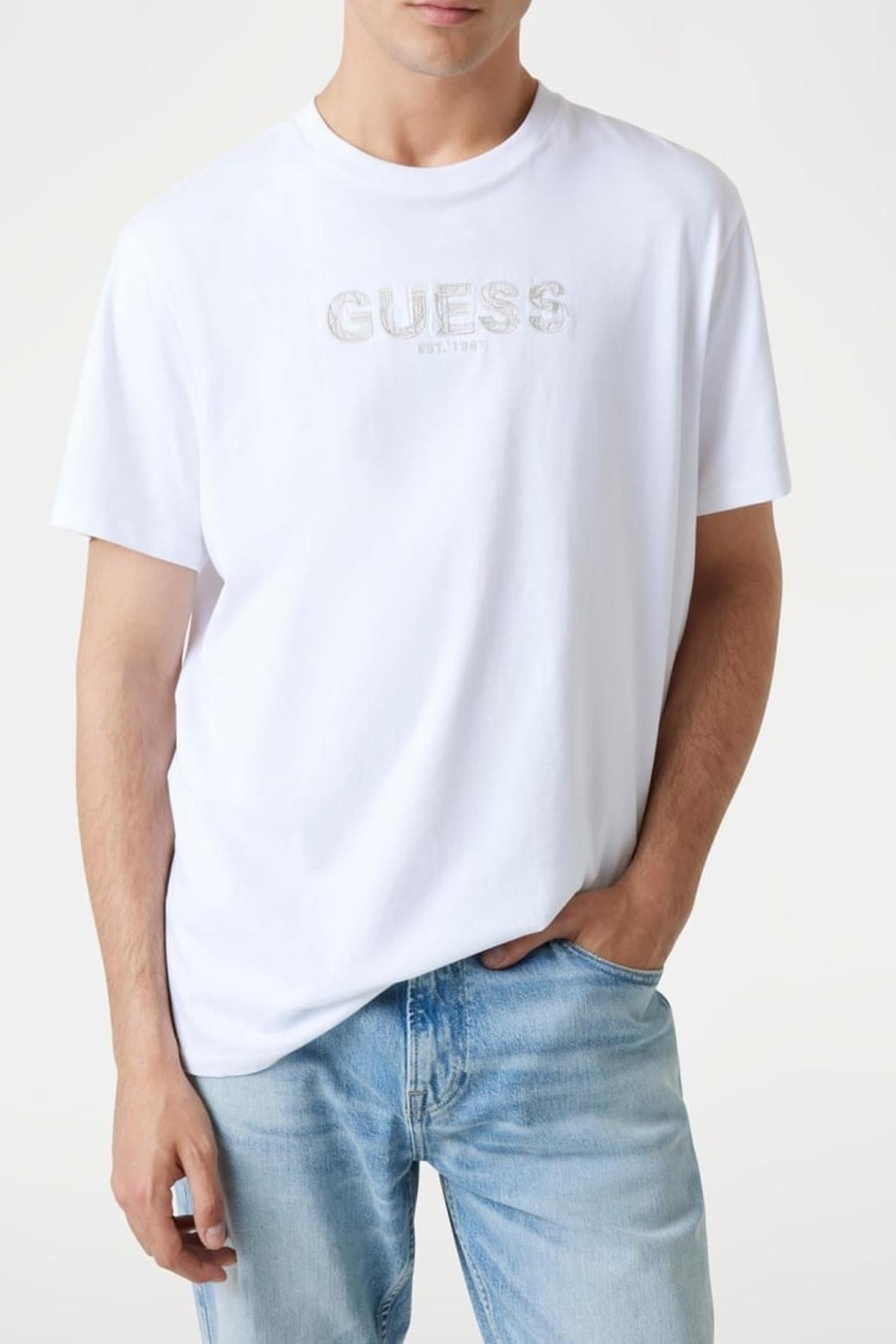 SS BSC GUESS EMBROID PURE WHITE 2