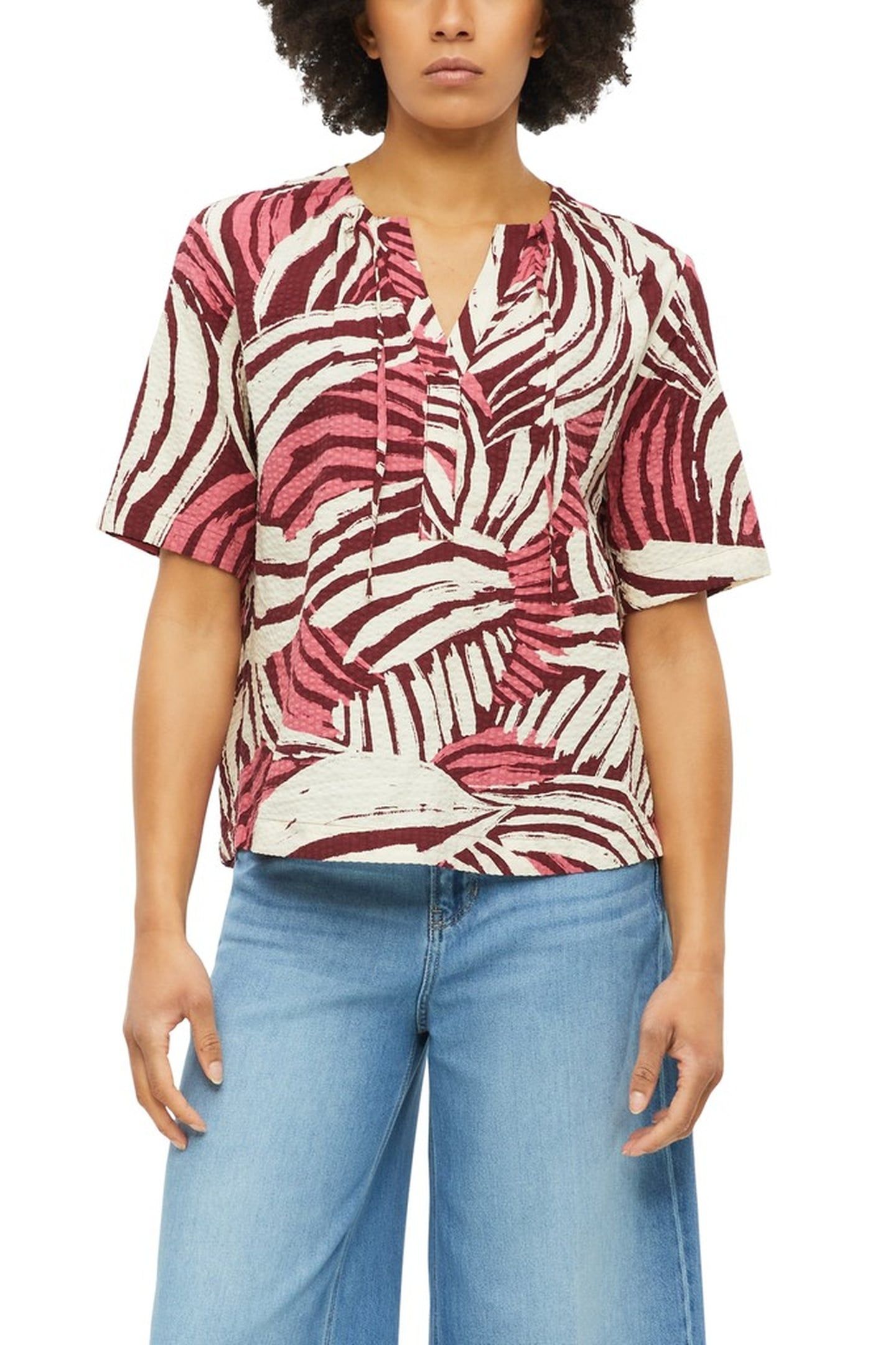 S.OLIVER BLOUSES PINK BURGUNDY 1