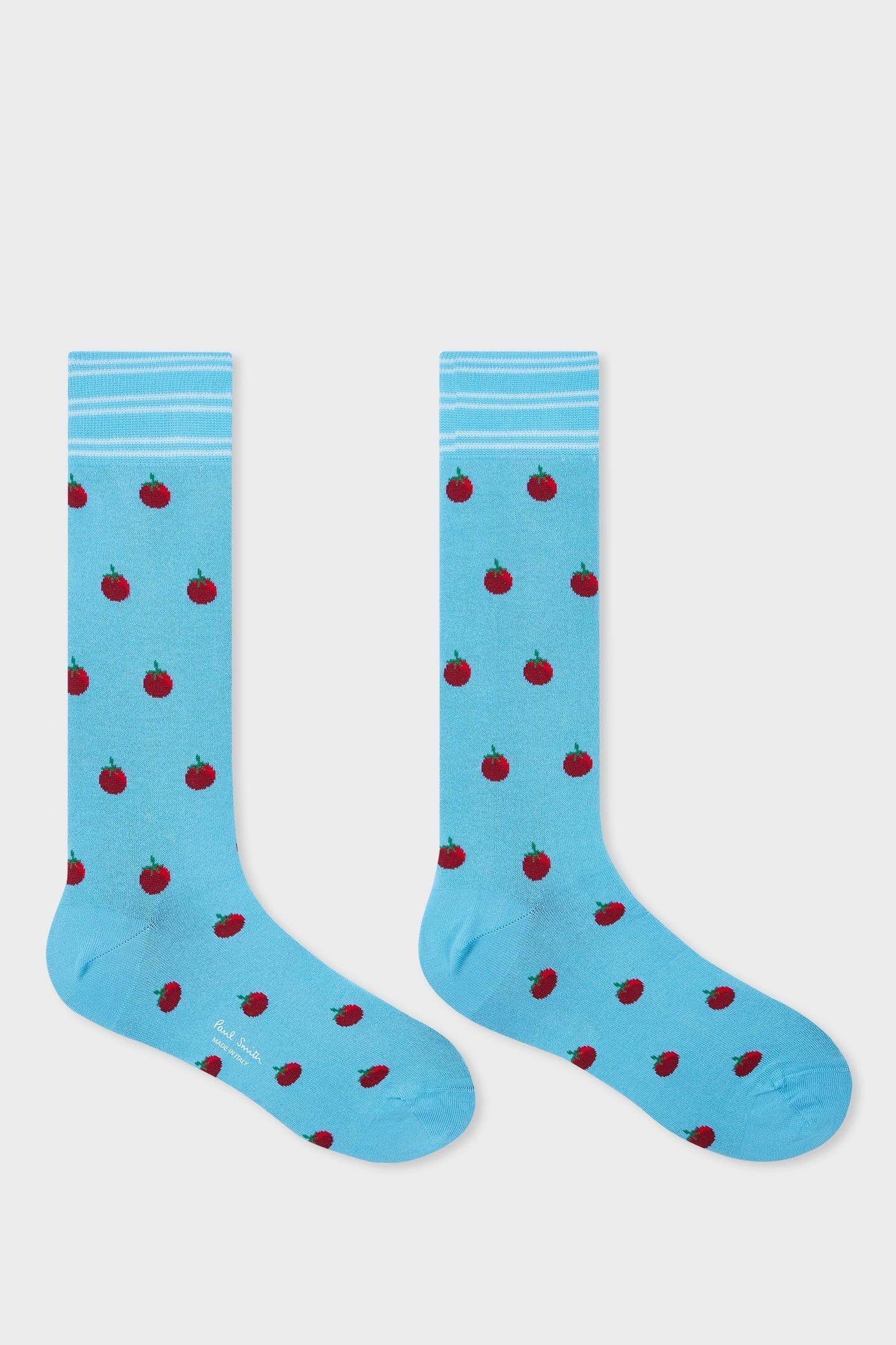 MEN SOCK GRAHAM TOMATO TURQUOISE 1