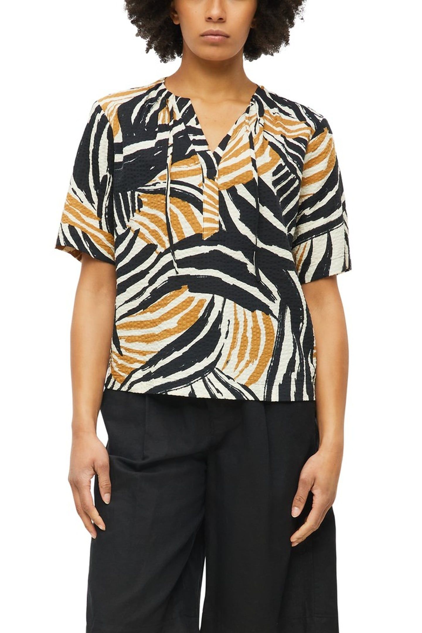 S.OLIVER BLOUSES BROWN 1