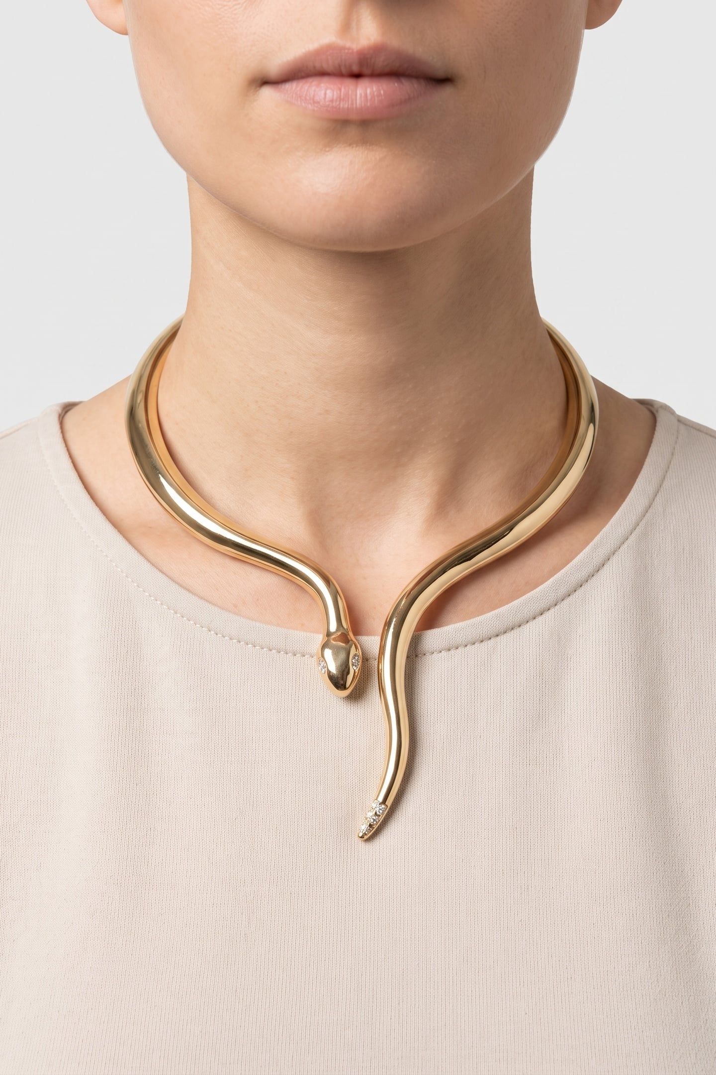 S LINO CHOKER WHITE 1