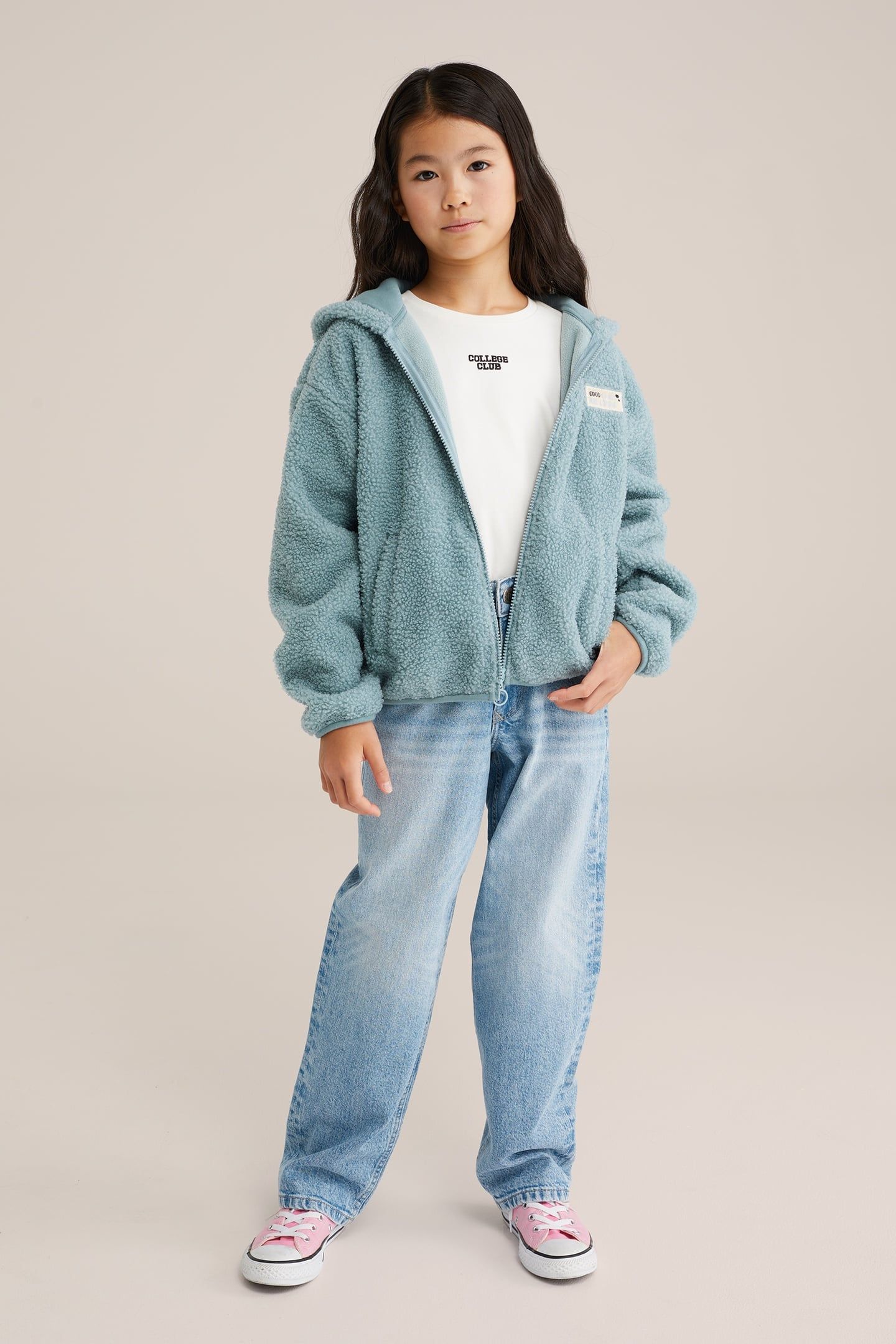 CARDIGAN WITH HOOD BLUE 1