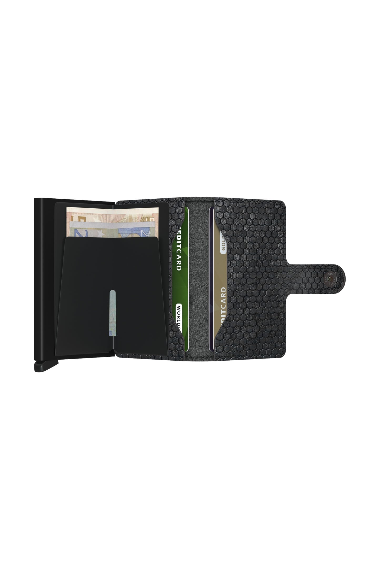 UNISEX MINIWALLET HEXAGON BLACK 4