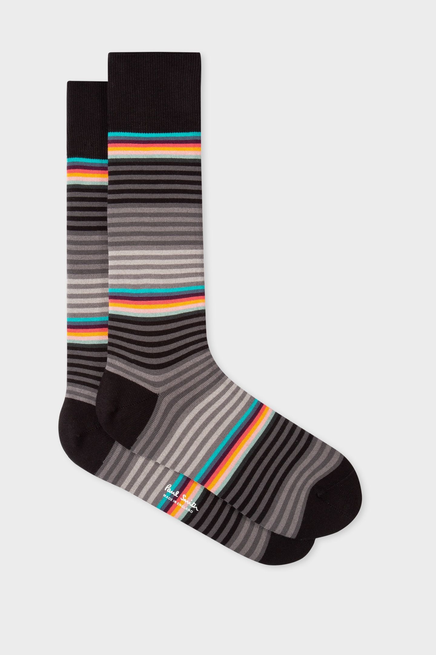 MEN SOCK GRADED BLOCK BLACK 2
