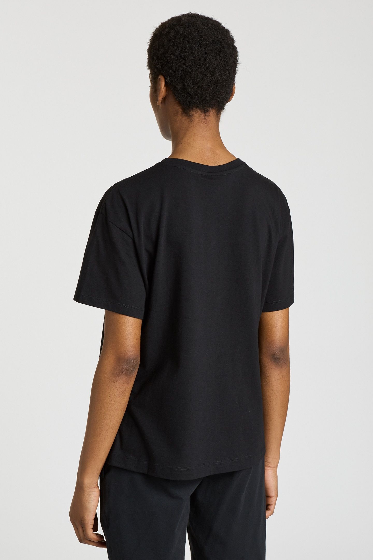 WOMEN TSHIRT S/SLV SWIRL BLACK 3