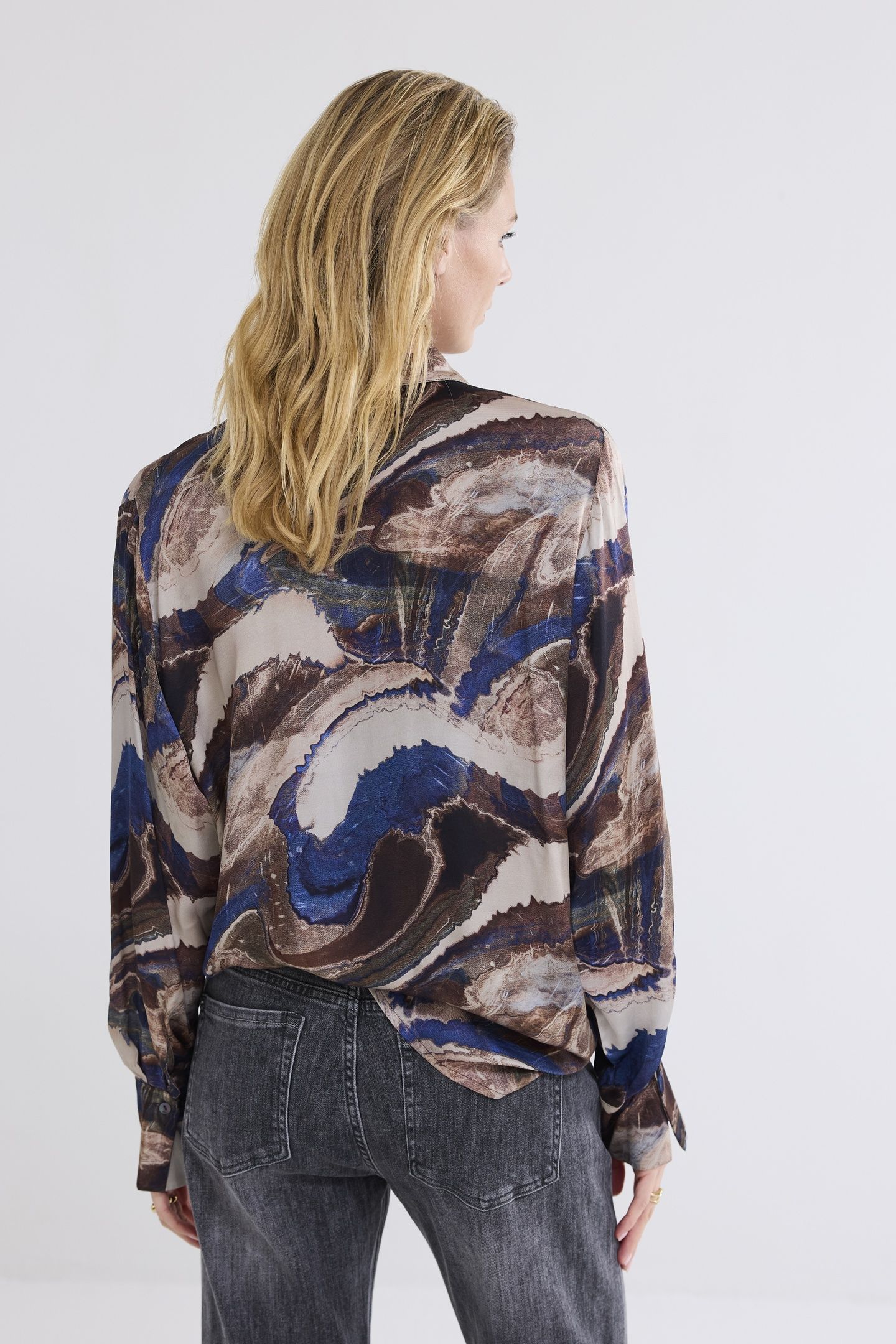 BLOUSE SWIRL PRINT MULTICOLOUR 3